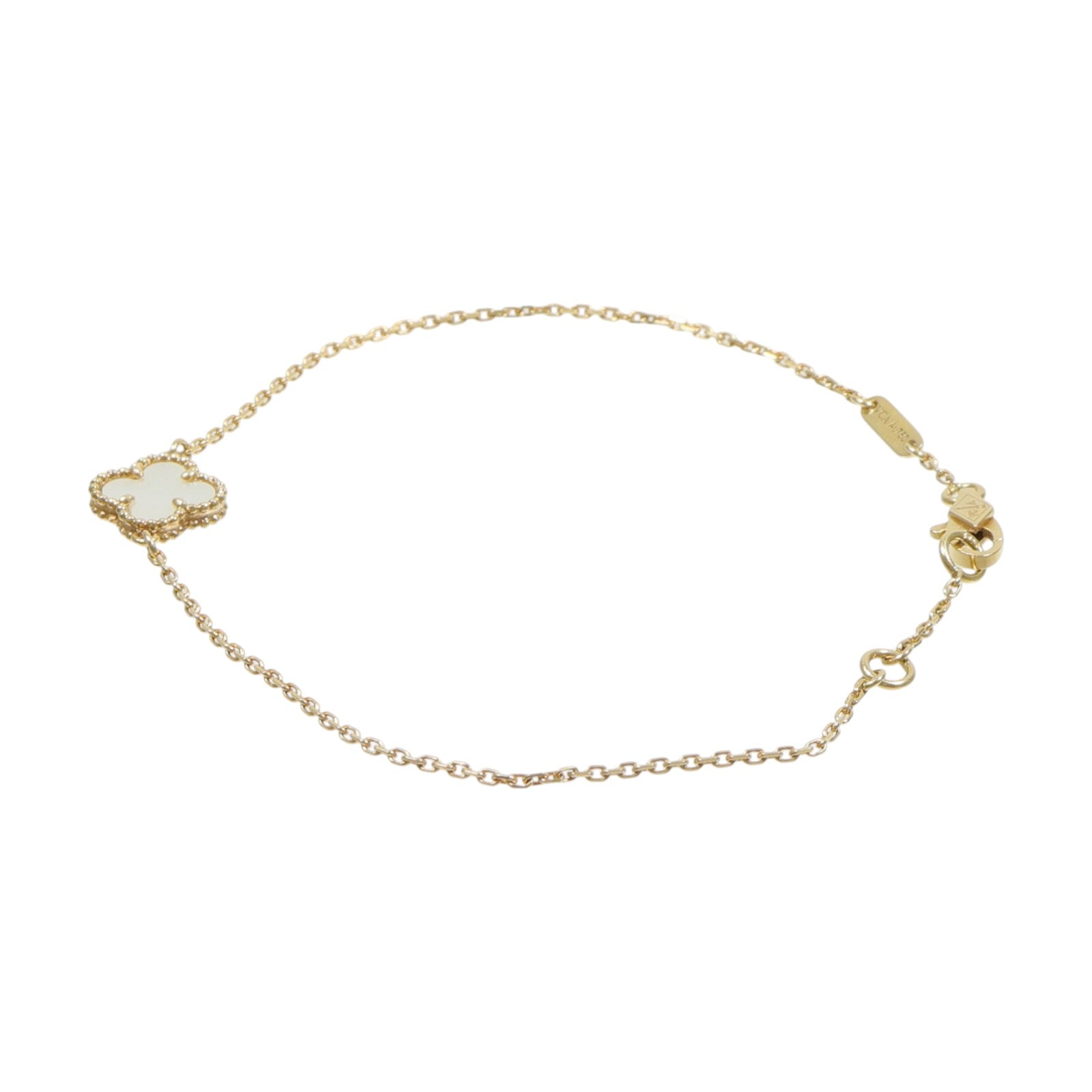 Van Cleef & Arpels 18K黃金Sweet Alhambra Bracelet珍珠母貝手鏈