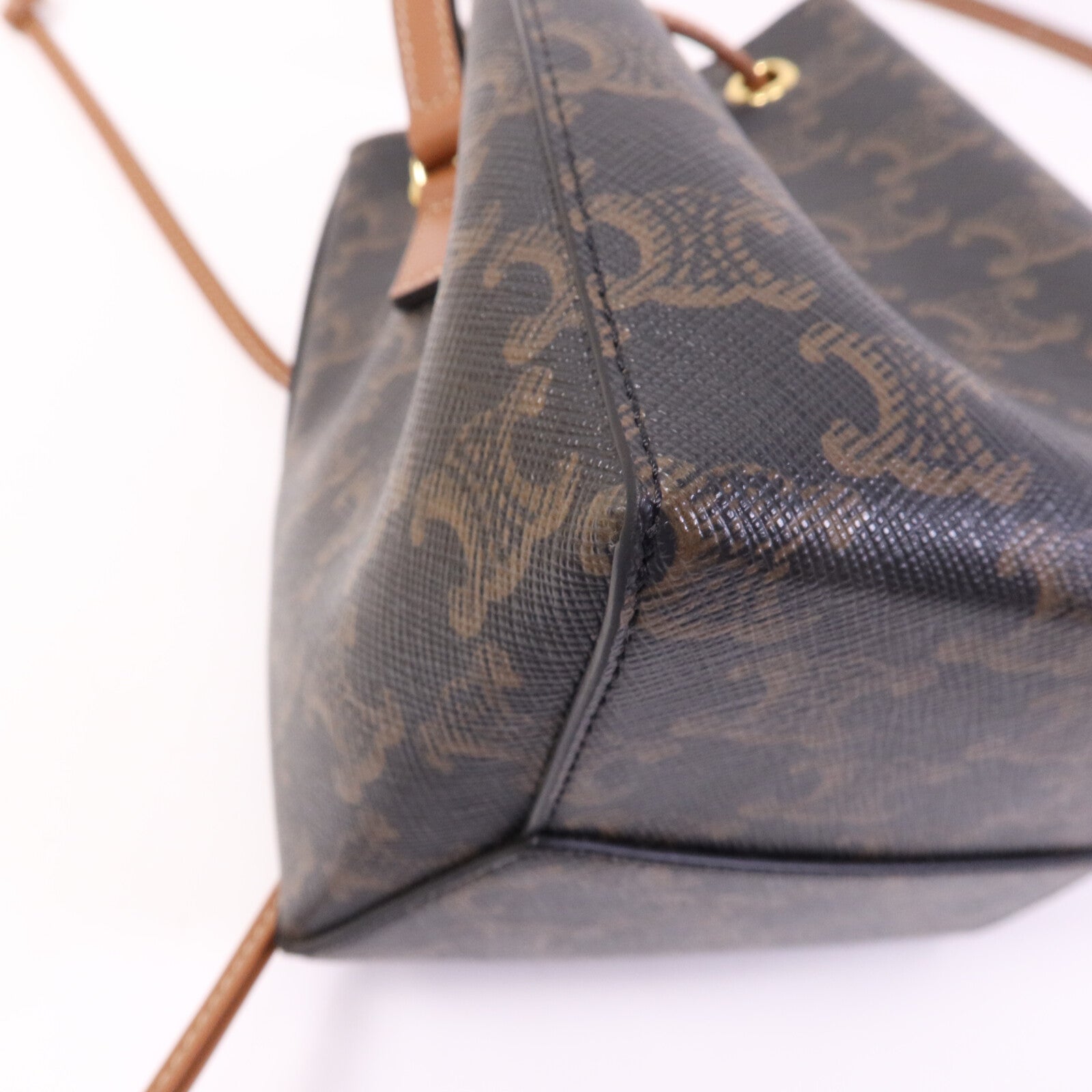 CELINE 塗層帆布Micro Sailor金扣肩背袋