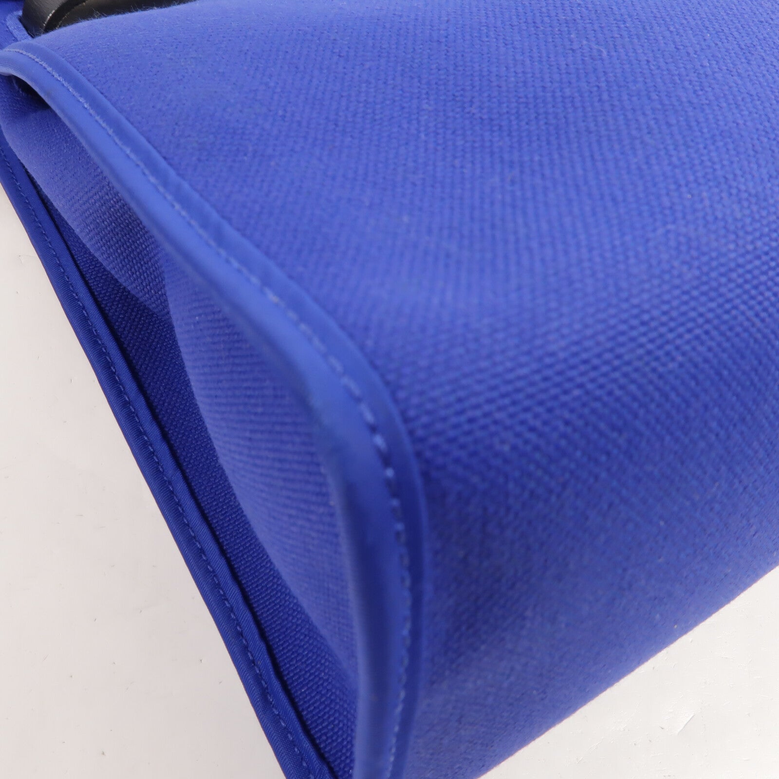 HERMES 帆布Herbag PM手挽肩背兩用袋Blue Eletric