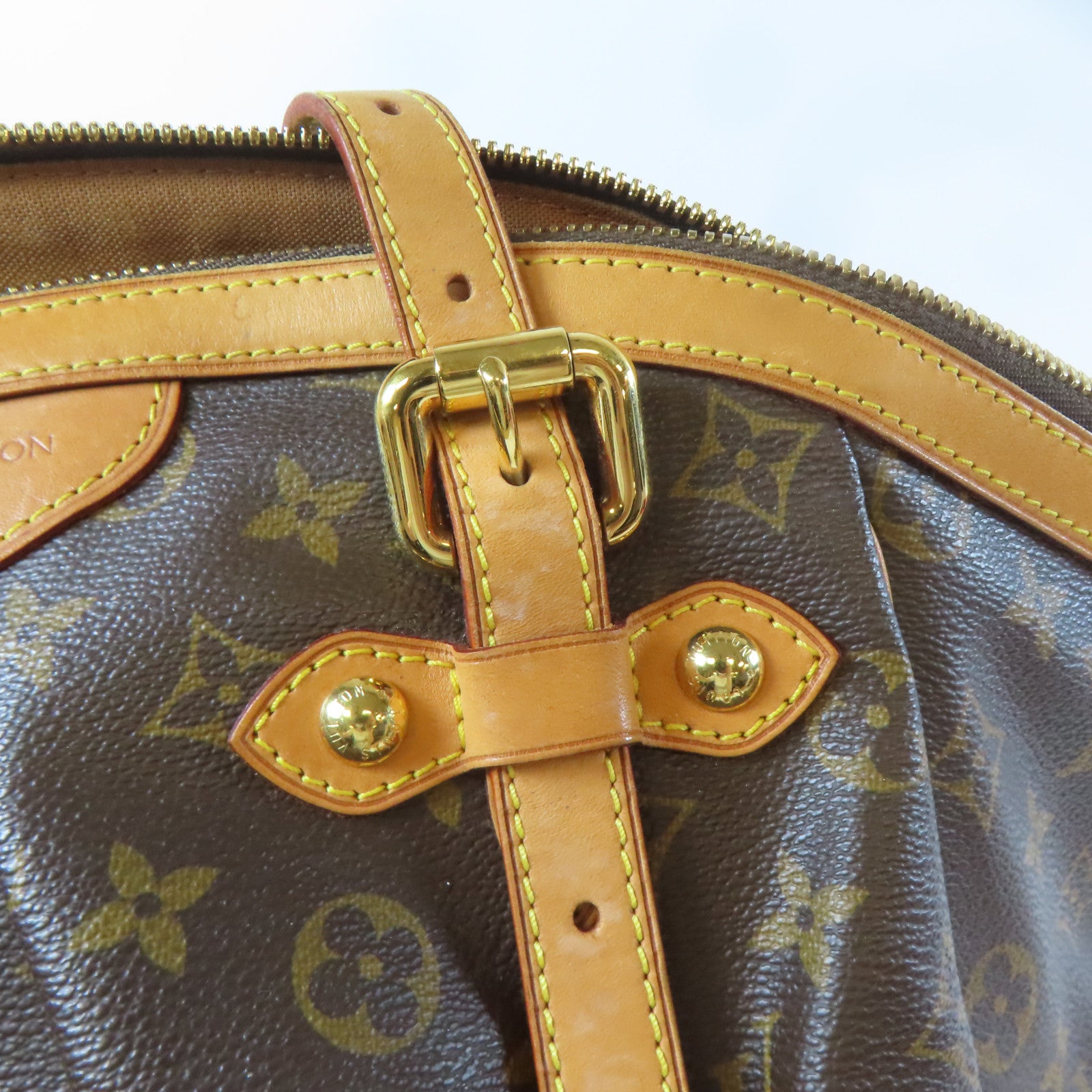 LOUIS VUITTON 【激減優惠】Monogram Tivoli GM金扣肩背袋啡色