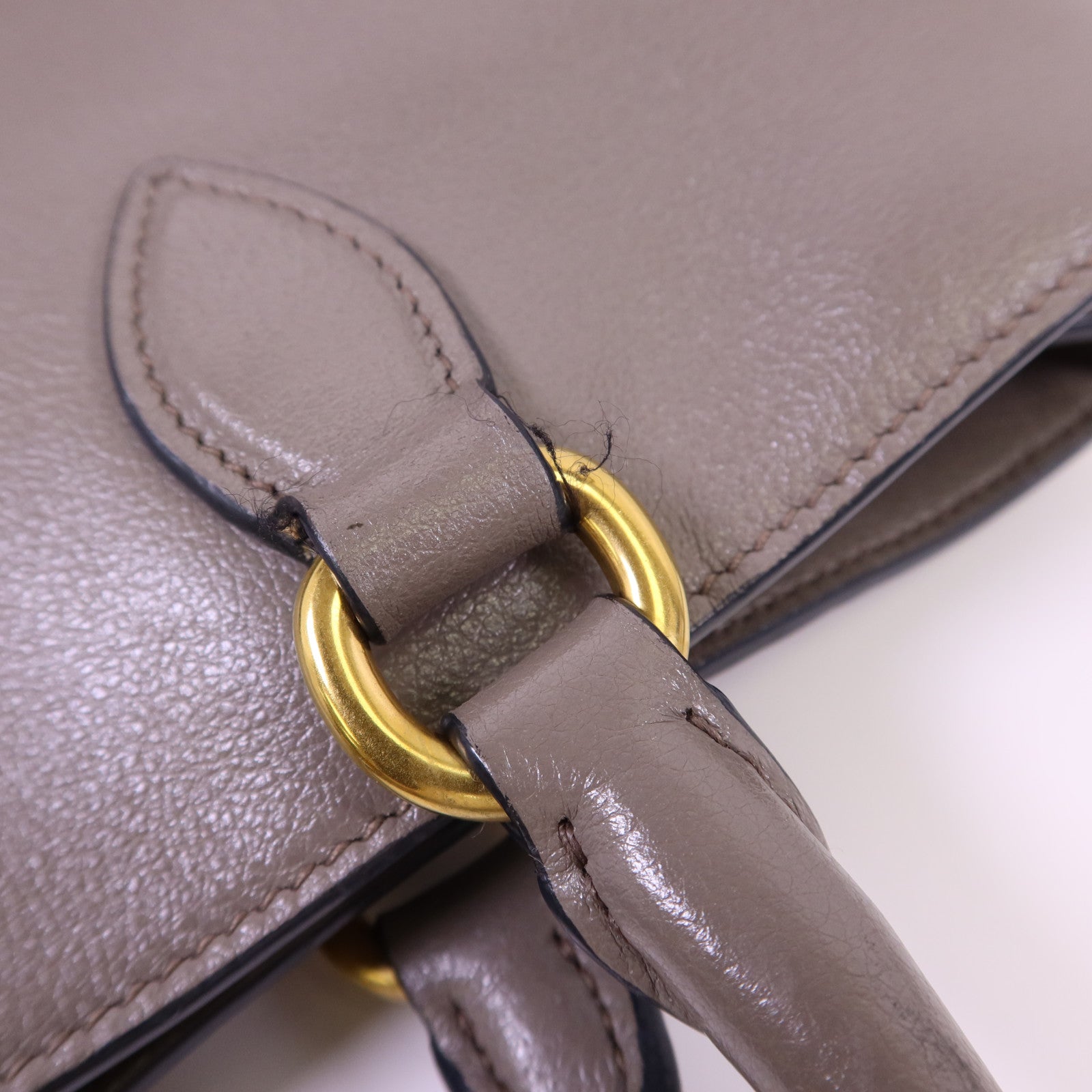 PRADA 牛皮皮革2 Way Shoulder Bag金扣手挽肩背兩用袋