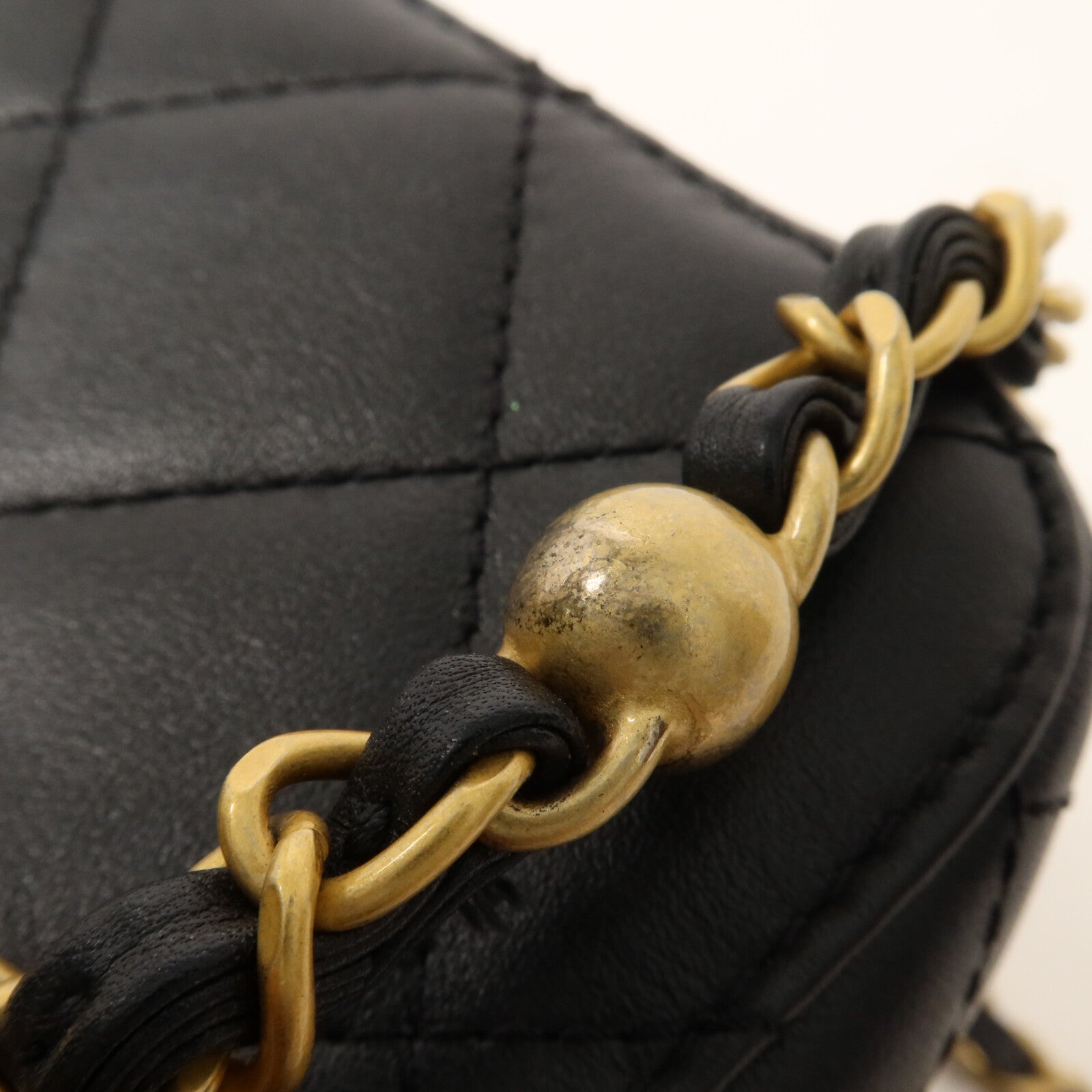 CHANEL 牛皮皮革Vanity Case 22S鏈帶手挽肩背兩用袋