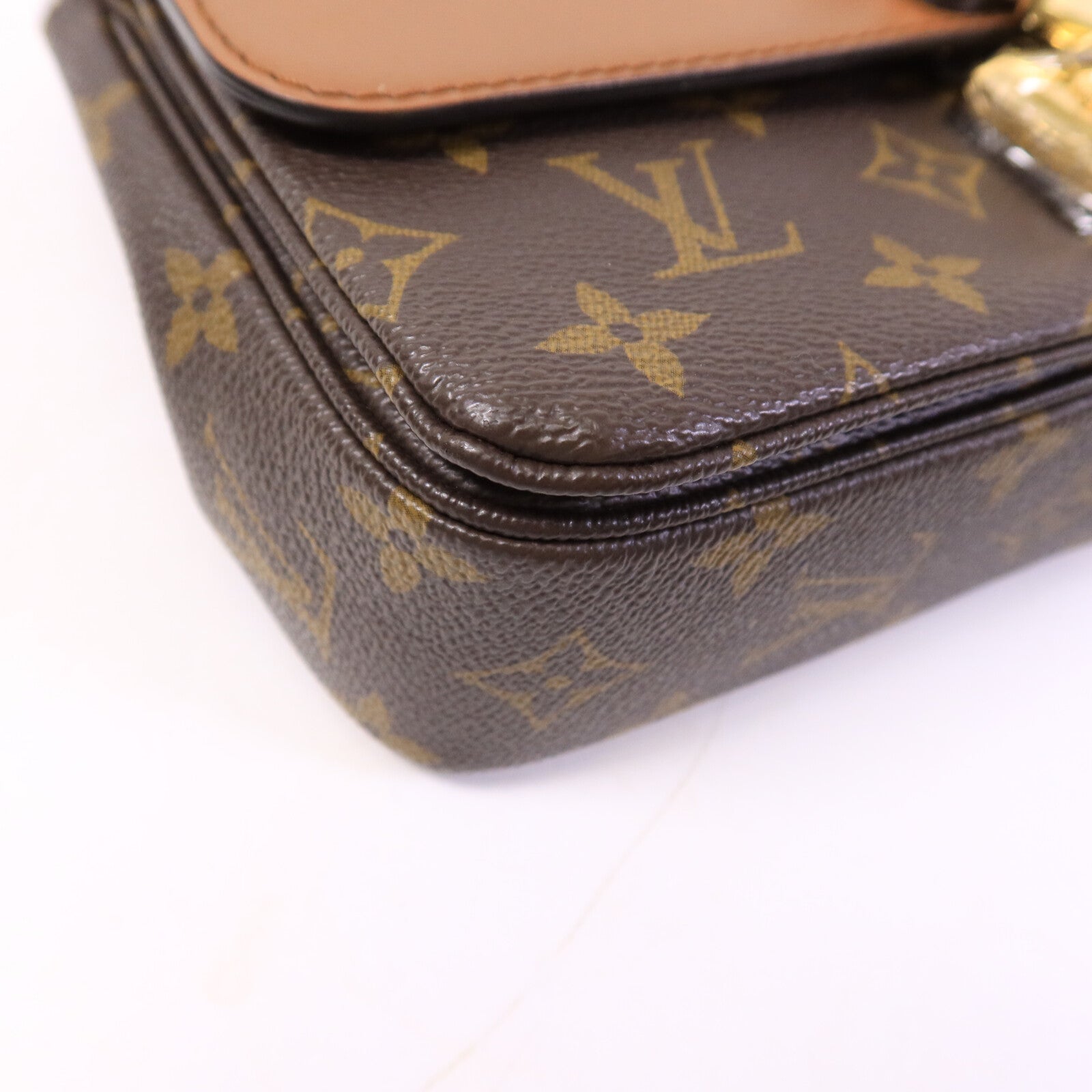 LOUIS VUITTON Monogram Marceau金扣鏈帶肩背袋