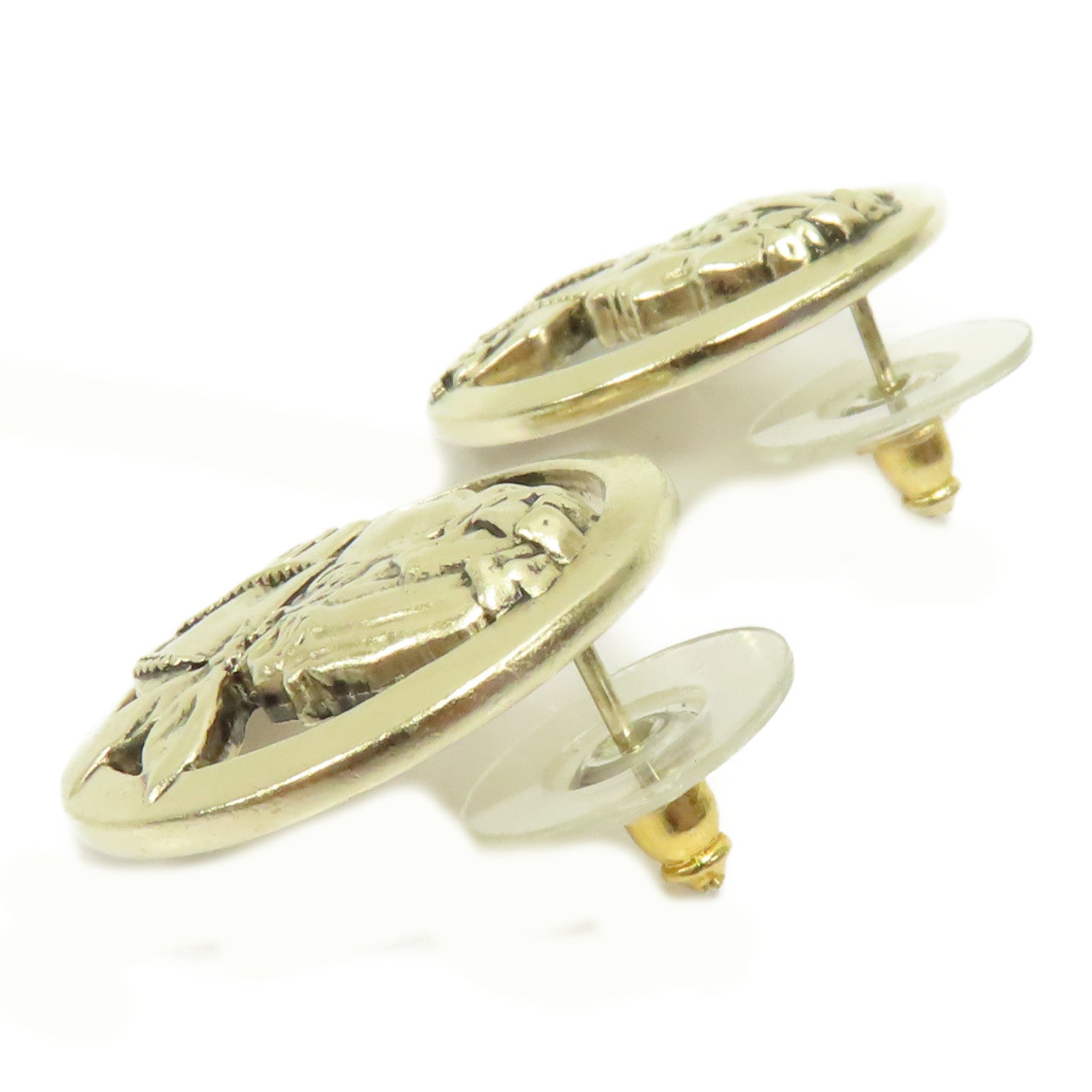 CHANEL 金屬Earrings耳環金色