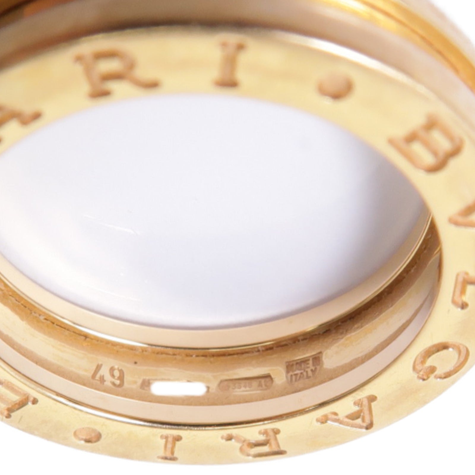 BVLGARI 18K玫瑰金B-zero1pm Ring戒指BLV#49 US#5
