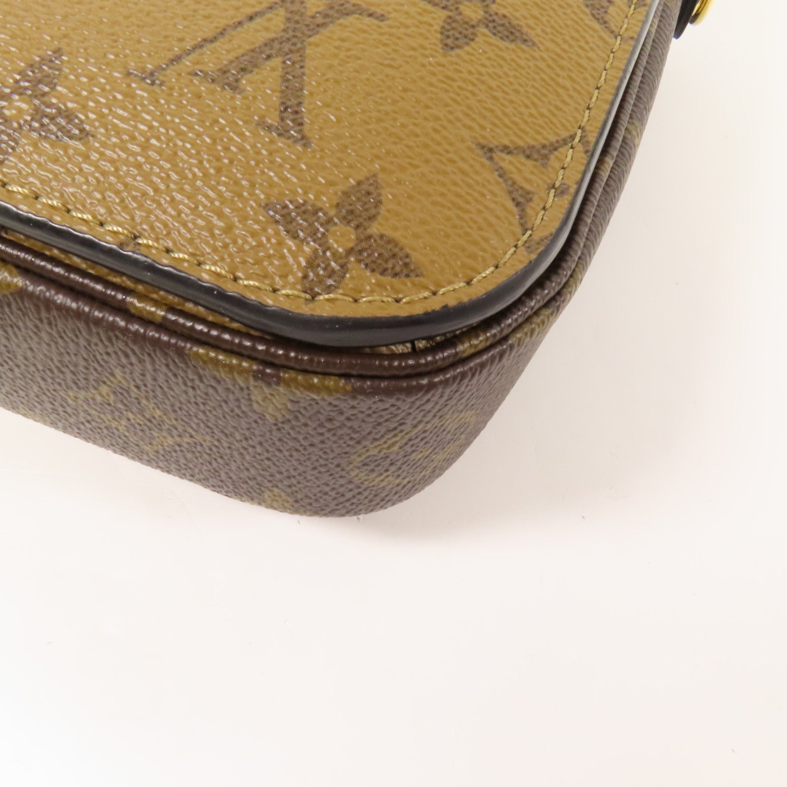 LOUIS VUITTON Monogram Reverse Pochette Metis金扣手挽肩背兩用袋