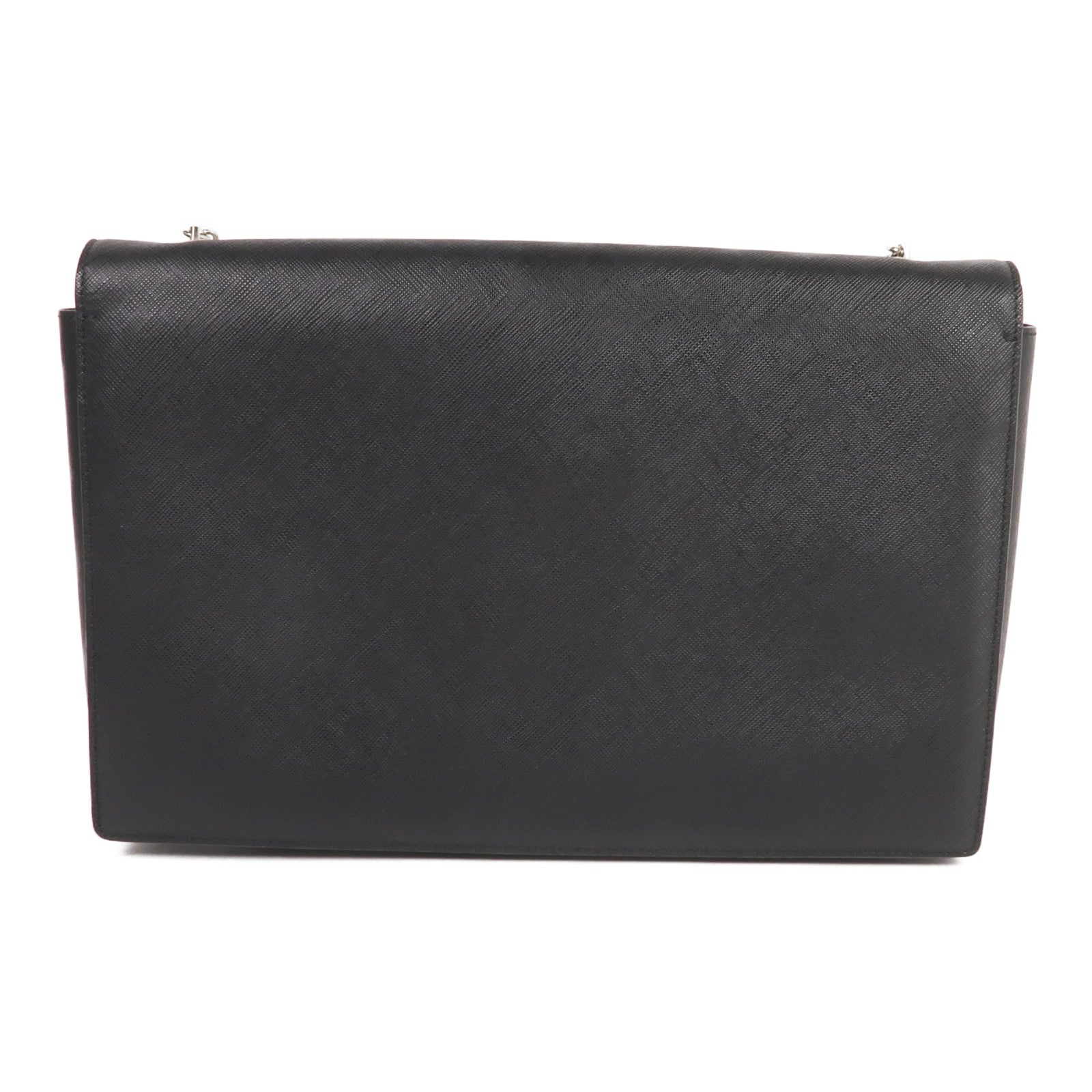 Salvatore Ferragamo 【激減優惠】牛皮皮革Shoulder Bag銀扣鏈帶肩背袋