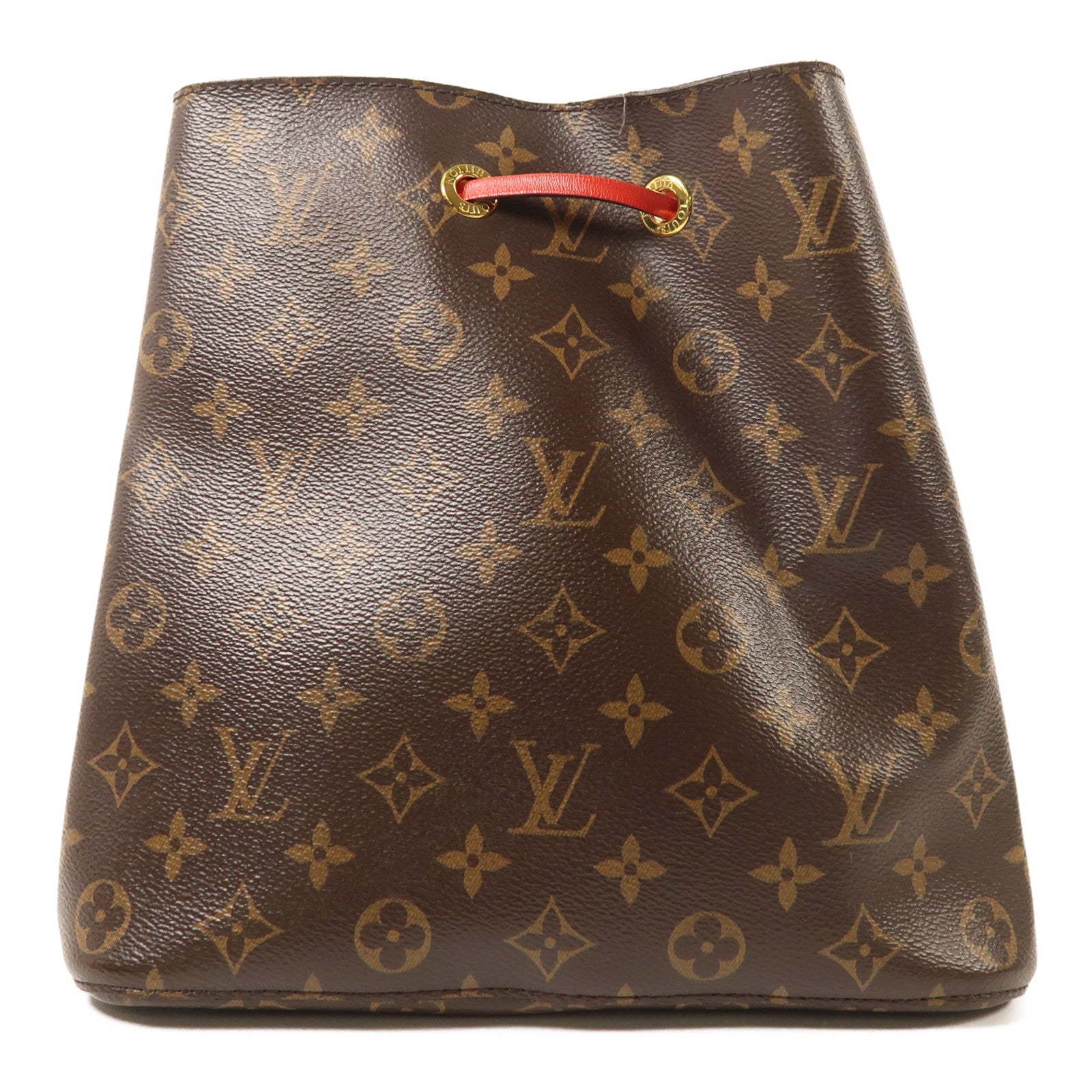 LOUIS VUITTON Monogram Neo Noe Bucket Bag金扣肩背袋Coquelicot
