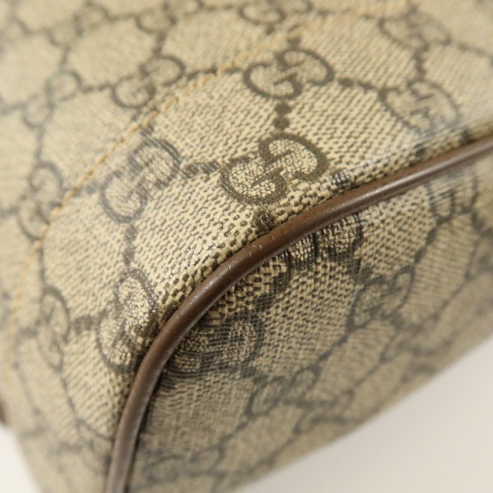 GUCCI 塗層帆布GG Supreme Animalier金扣背包