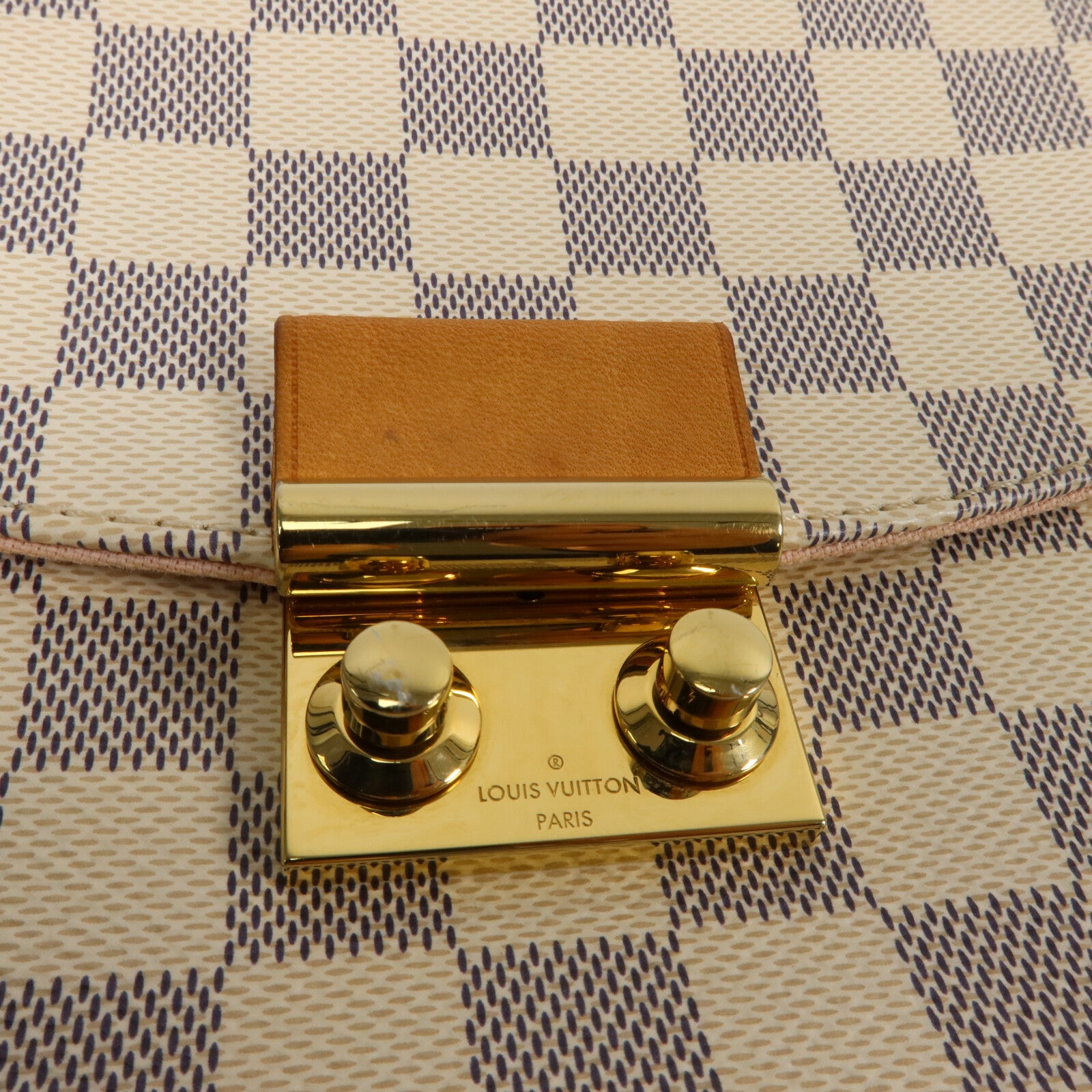 LOUIS VUITTON Damier Croisette手挽肩背兩用袋