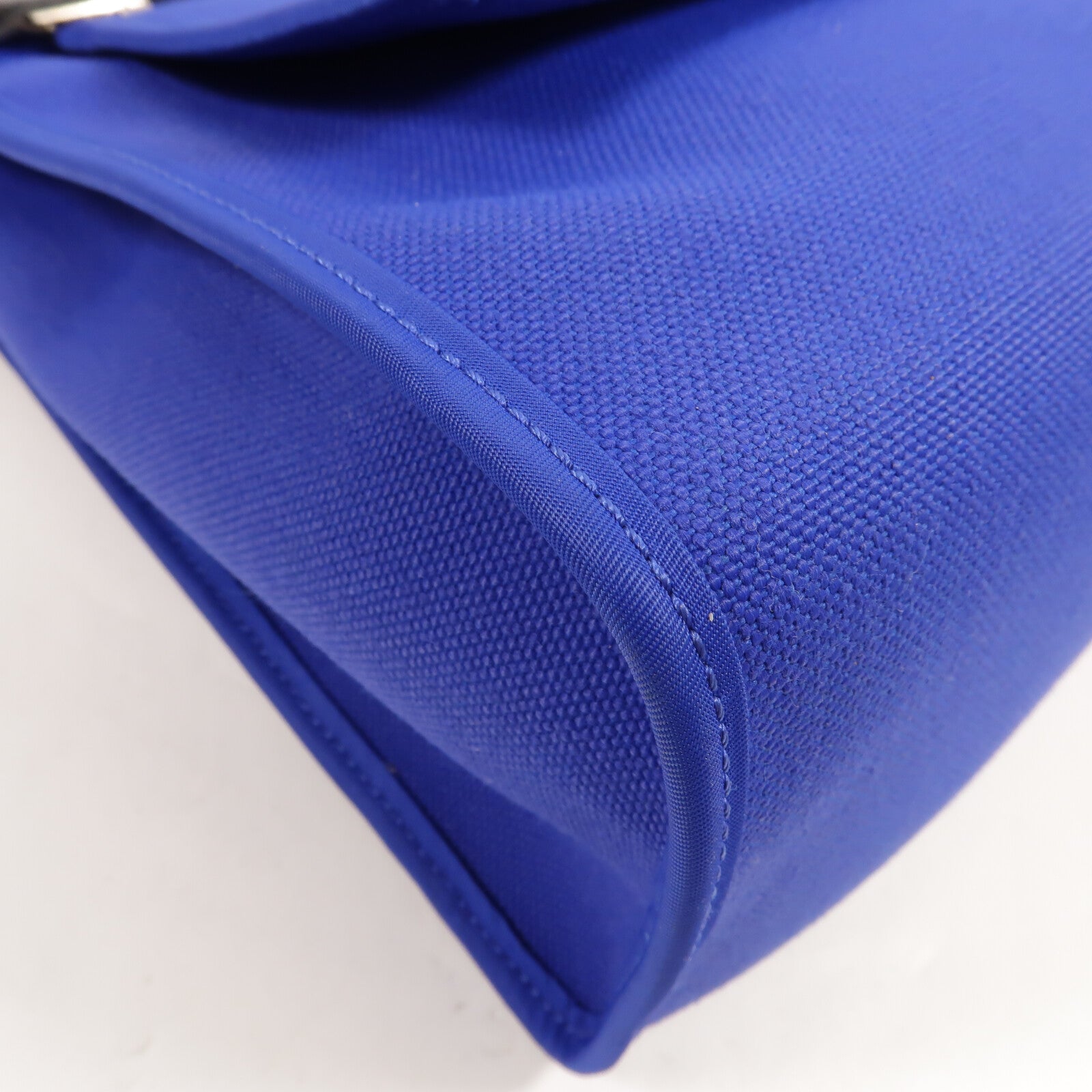 HERMES 帆布Herbag PM手挽肩背兩用袋Blue Eletric