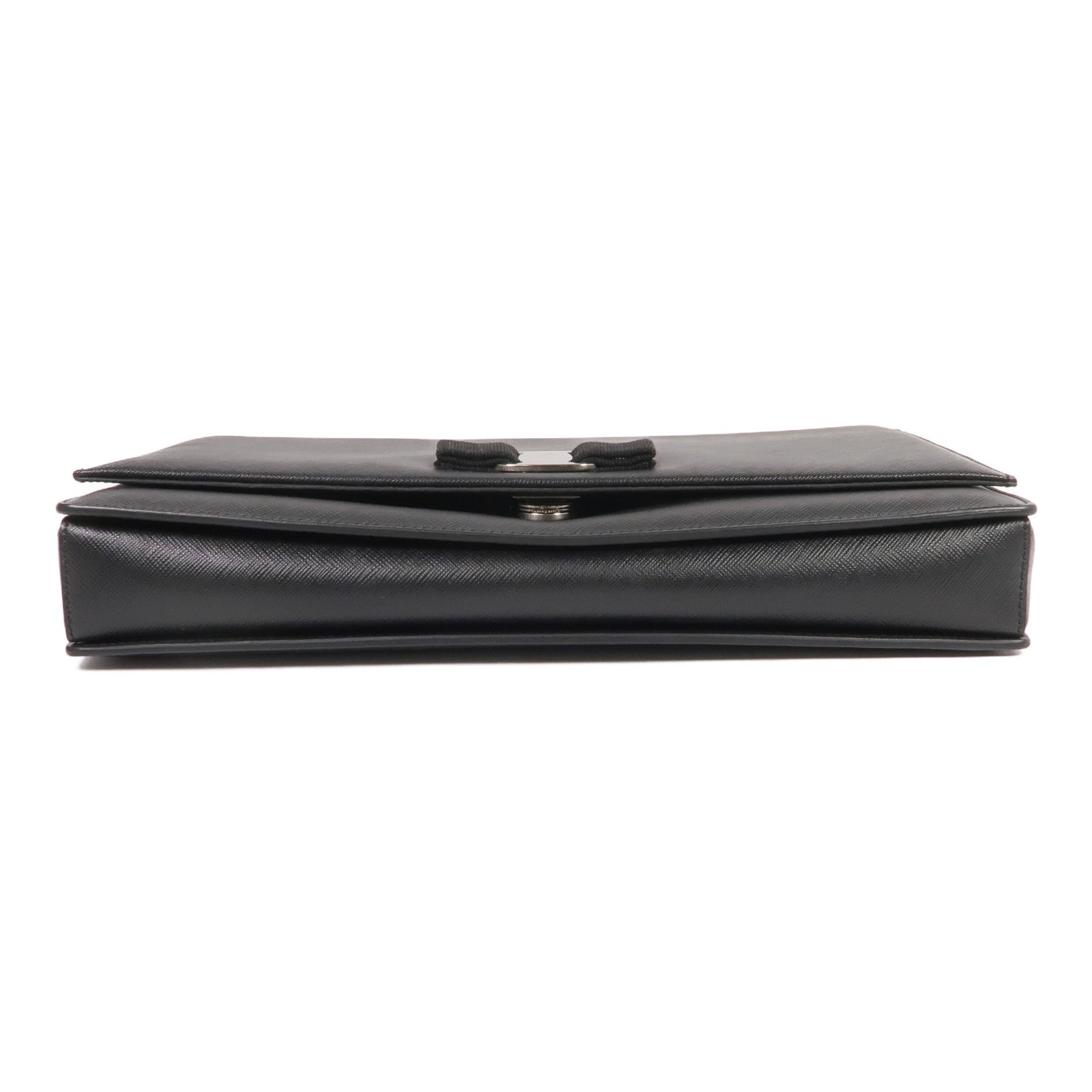Salvatore Ferragamo 牛皮皮革Shoulder Bag銀扣鏈帶肩背袋