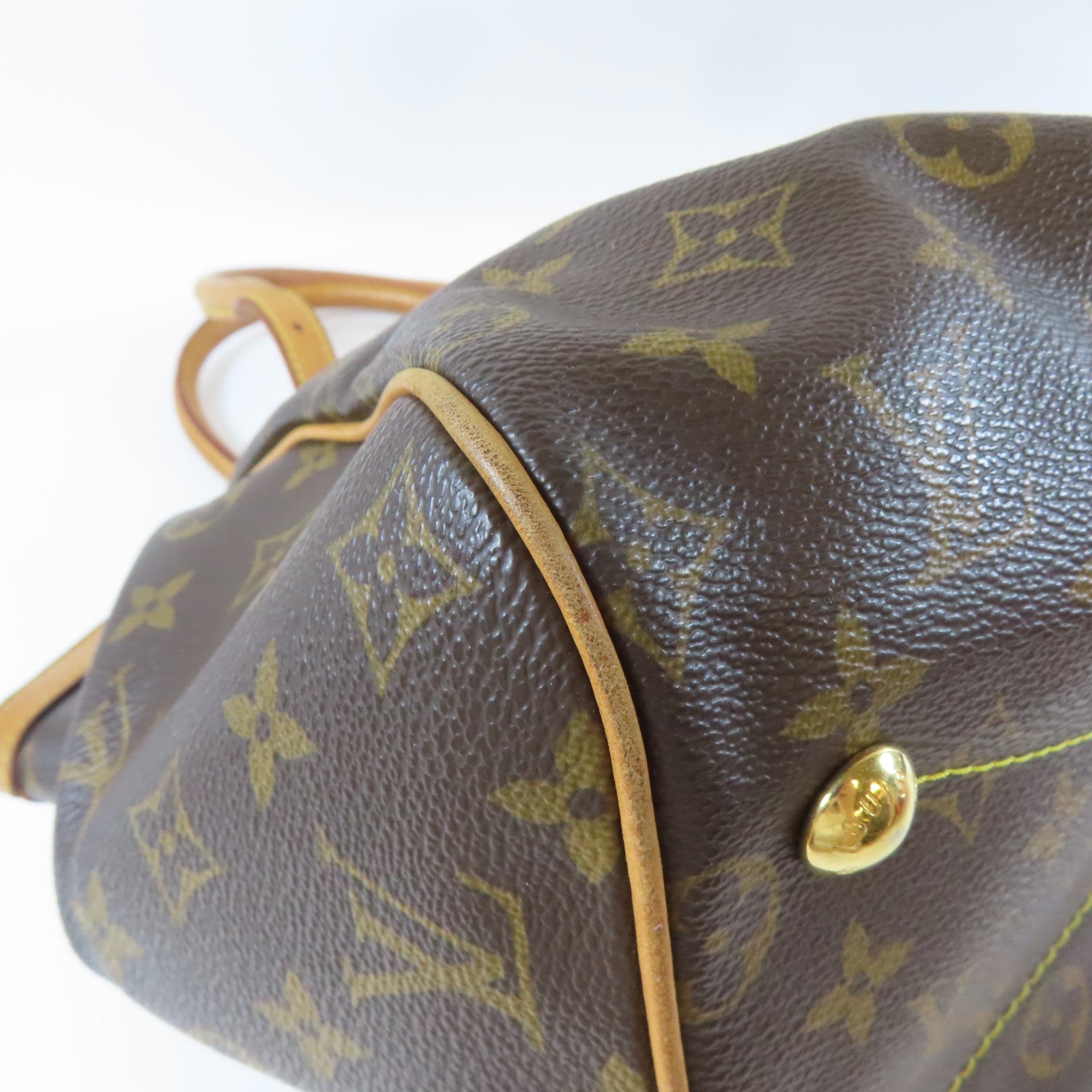 LOUIS VUITTON 【激減優惠】Monogram Tivoli GM金扣肩背袋啡色