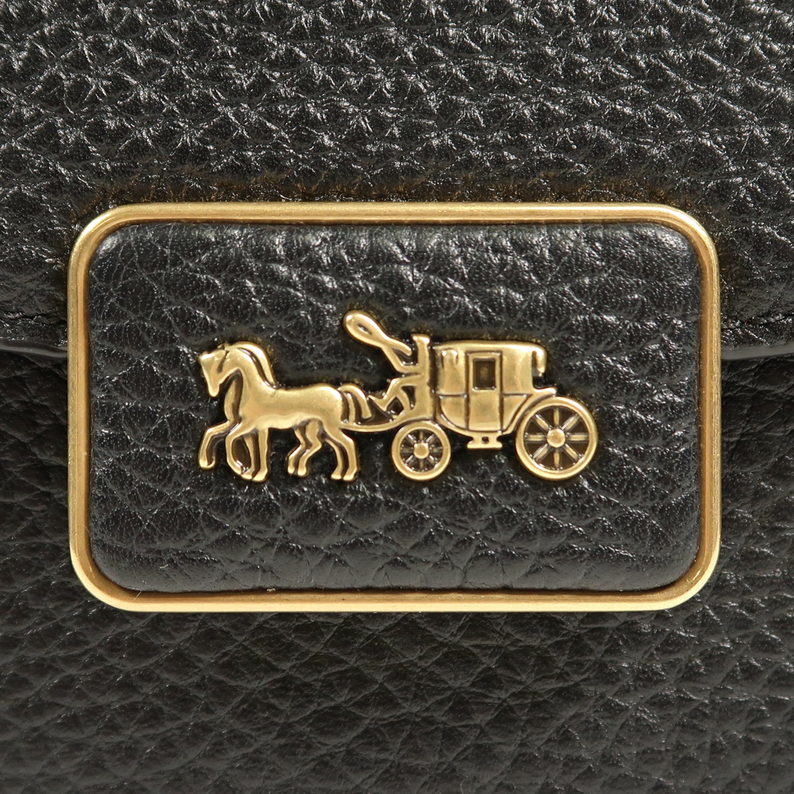 COACH 牛皮皮革Chain Shoulder金扣肩背袋
