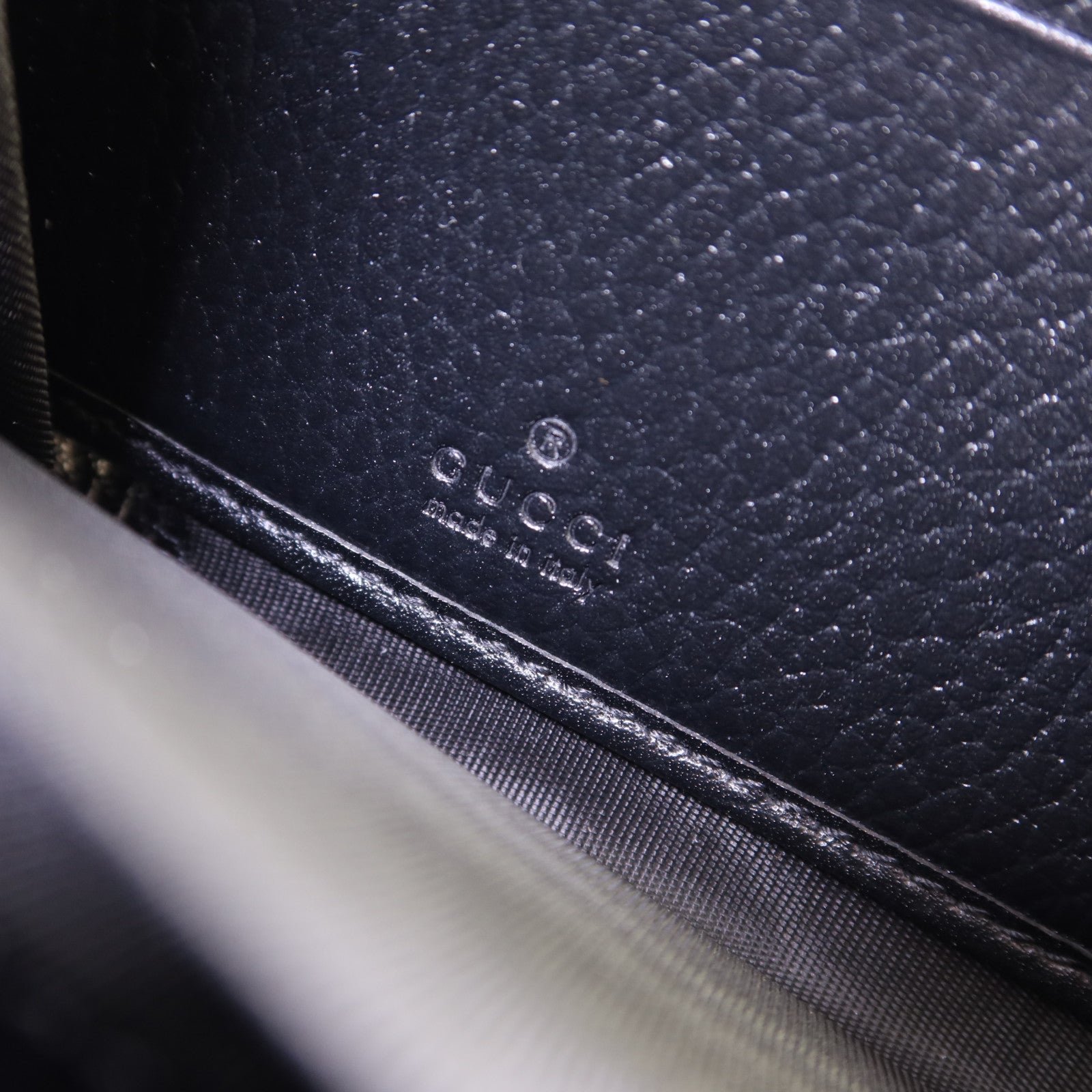 GUCCI 塗層帆布/牛皮皮革GG Marmont Long Wallet金扣長錢包