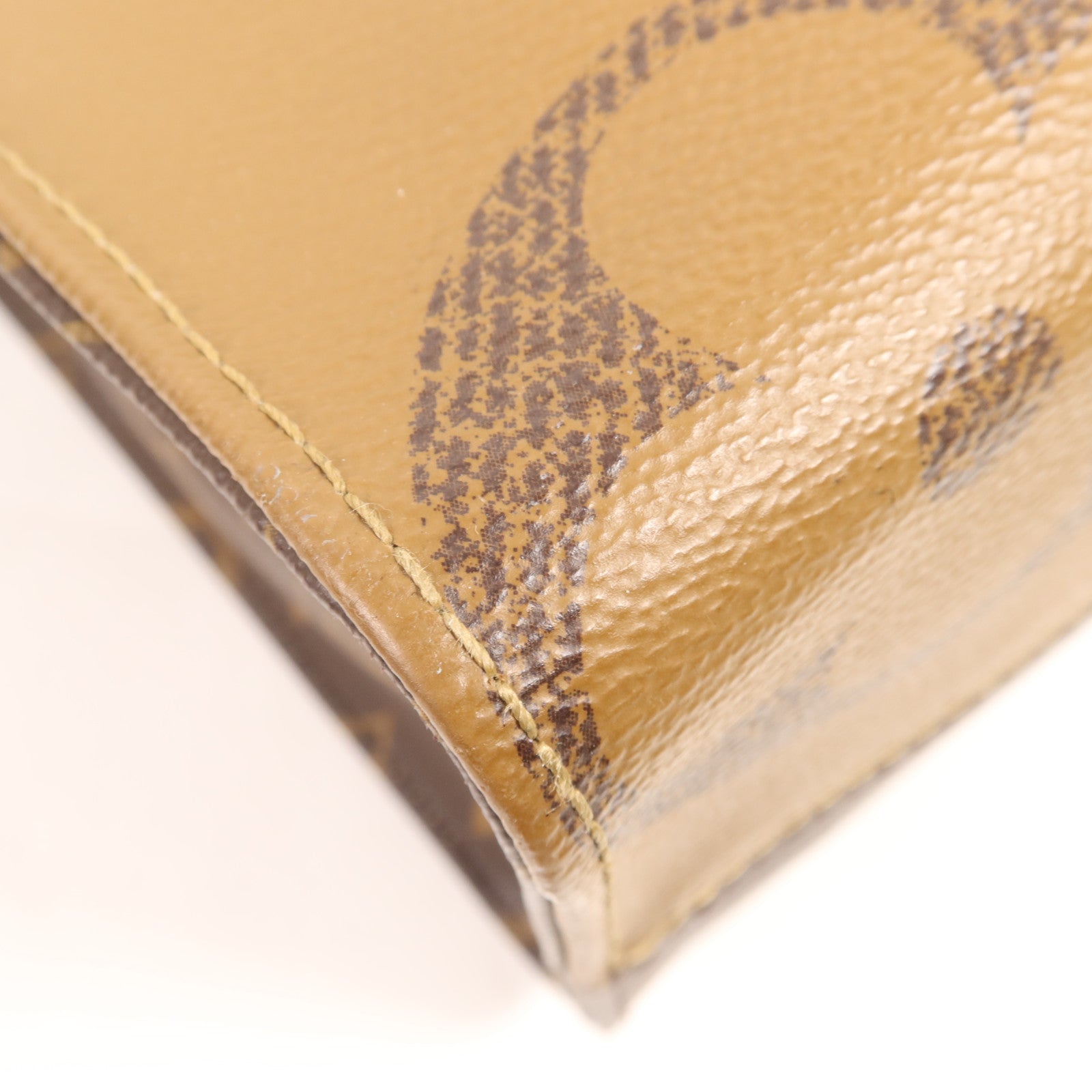 LOUIS VUITTON Monogram Giant On The Go MM金扣手挽肩背兩用袋