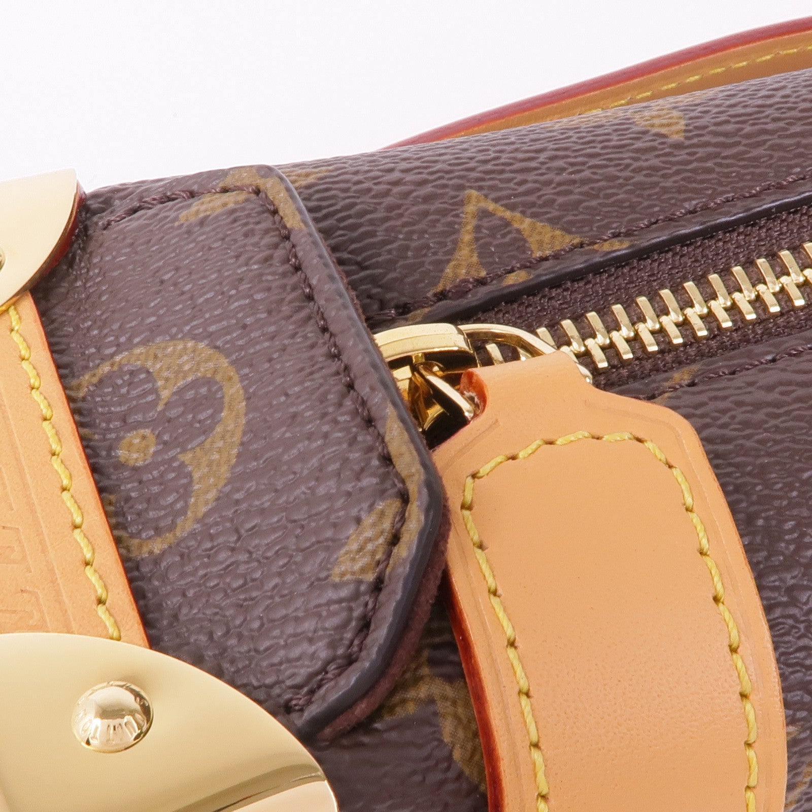 LOUIS VUITTON Monogram Side Trunk PM金扣手挽肩背兩用袋