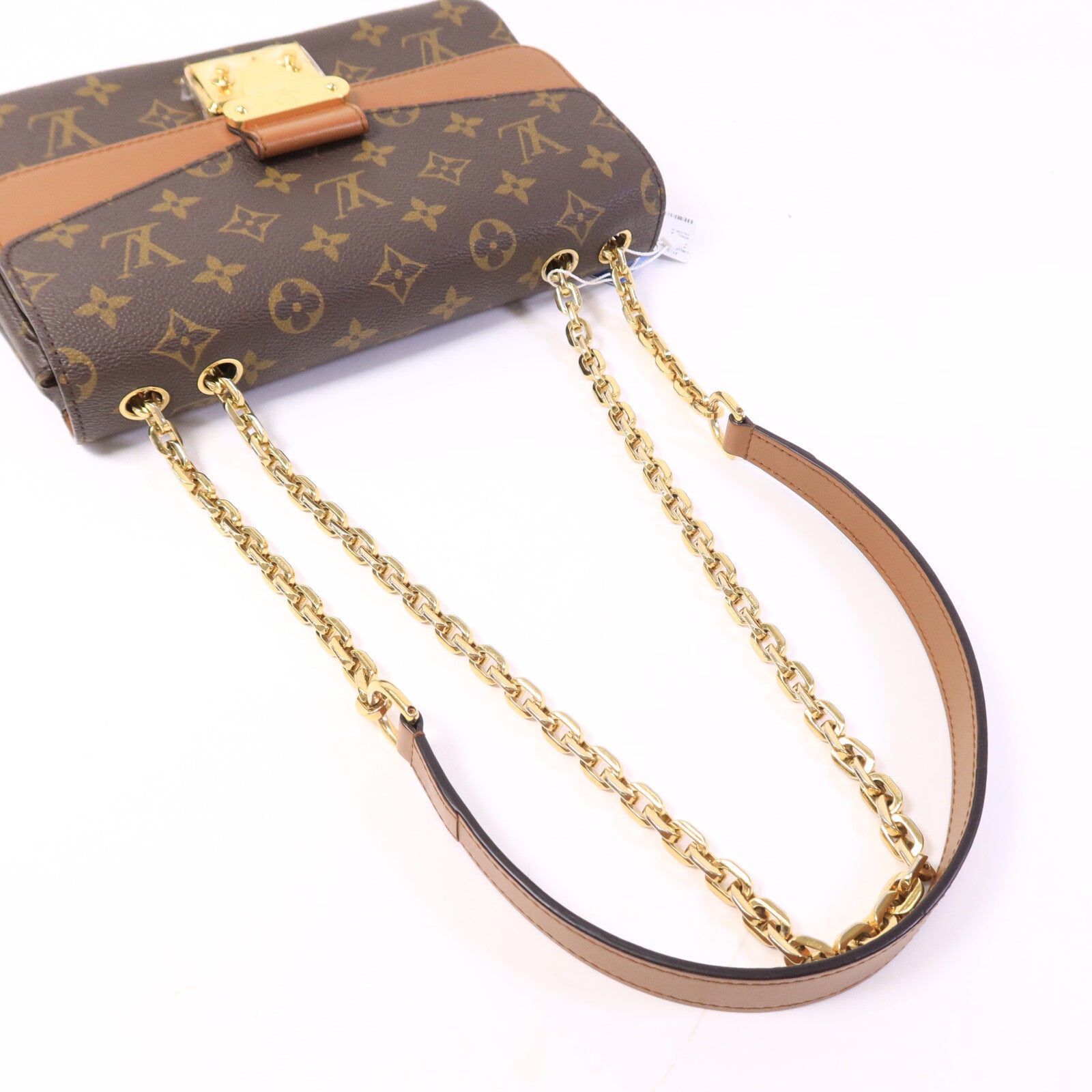 LOUIS VUITTON Monogram Marceau金扣鏈帶肩背袋