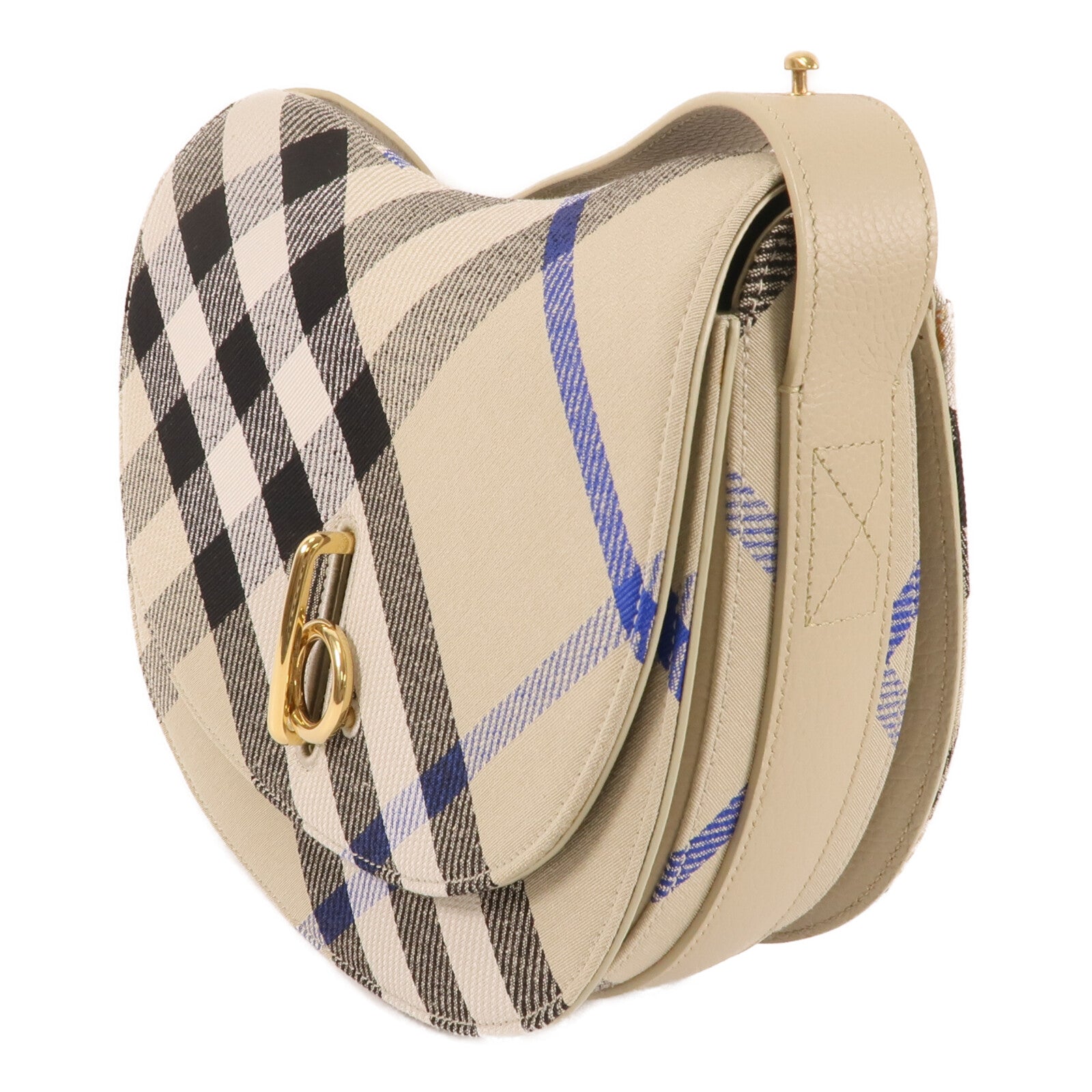 BURBERRY 帆布Shoulder Bag金扣肩背袋