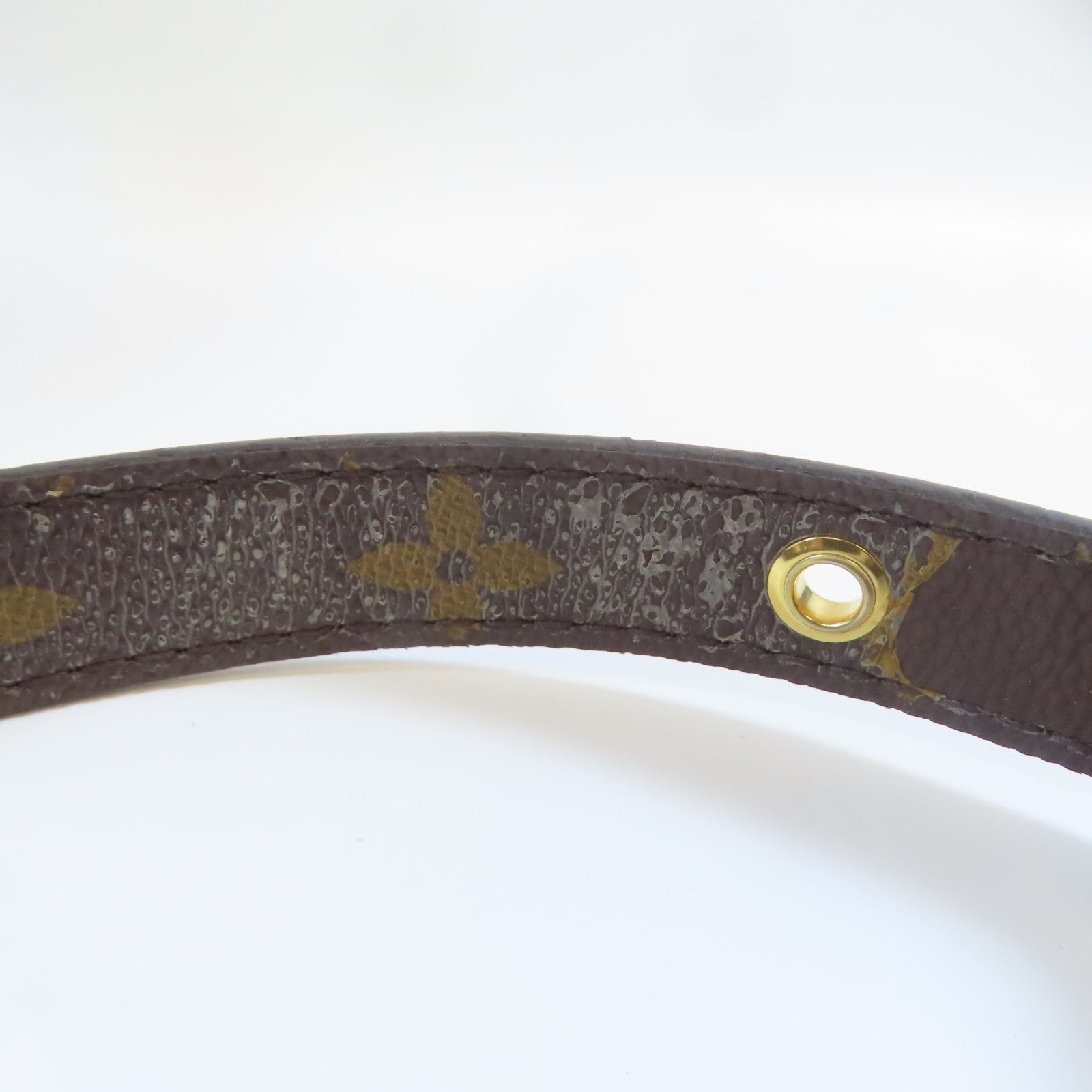 LOUIS VUITTON Monogram Pallas MM金扣手挽肩背兩用袋啡色/紅色