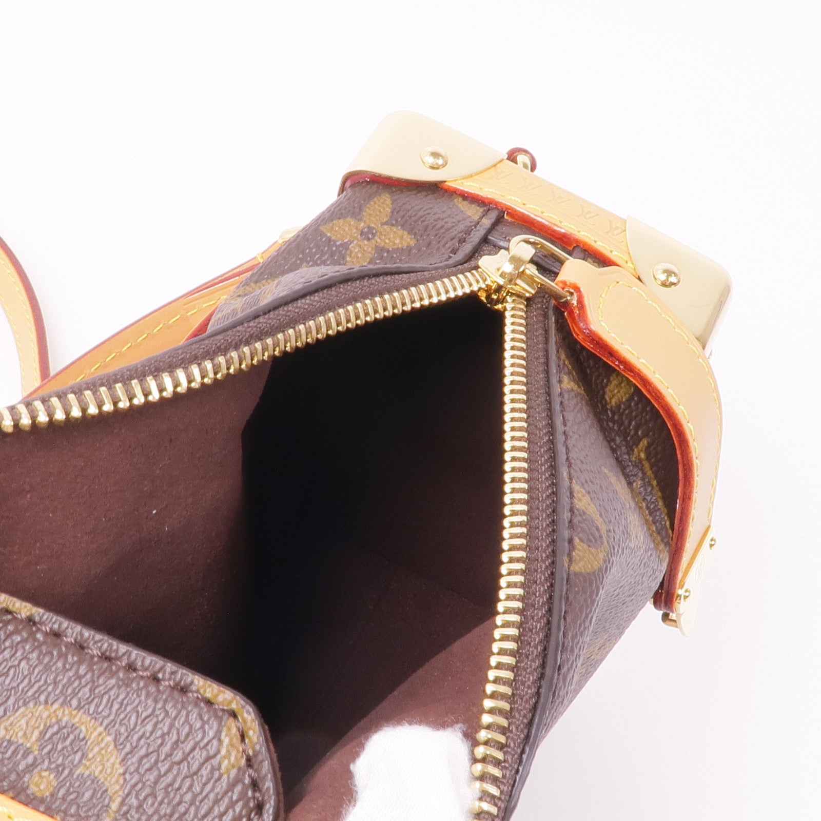 LOUIS VUITTON Monogram Side Trunk PM金扣手挽肩背兩用袋