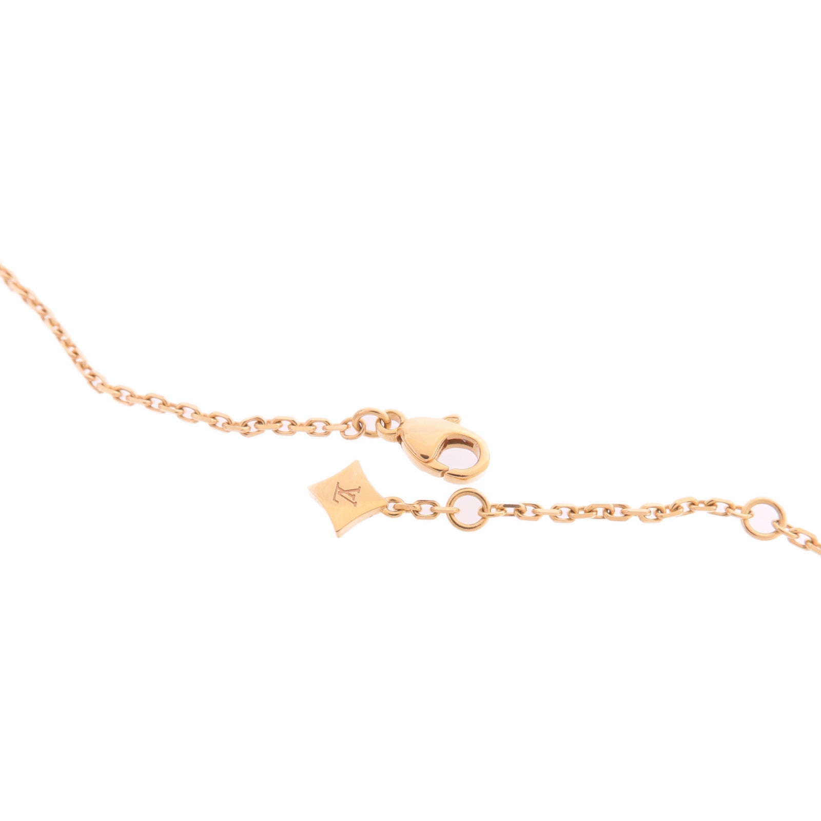 LOUIS VUITTON 18K玫瑰金Idylle Blossom Pendant鑽石項鍊
