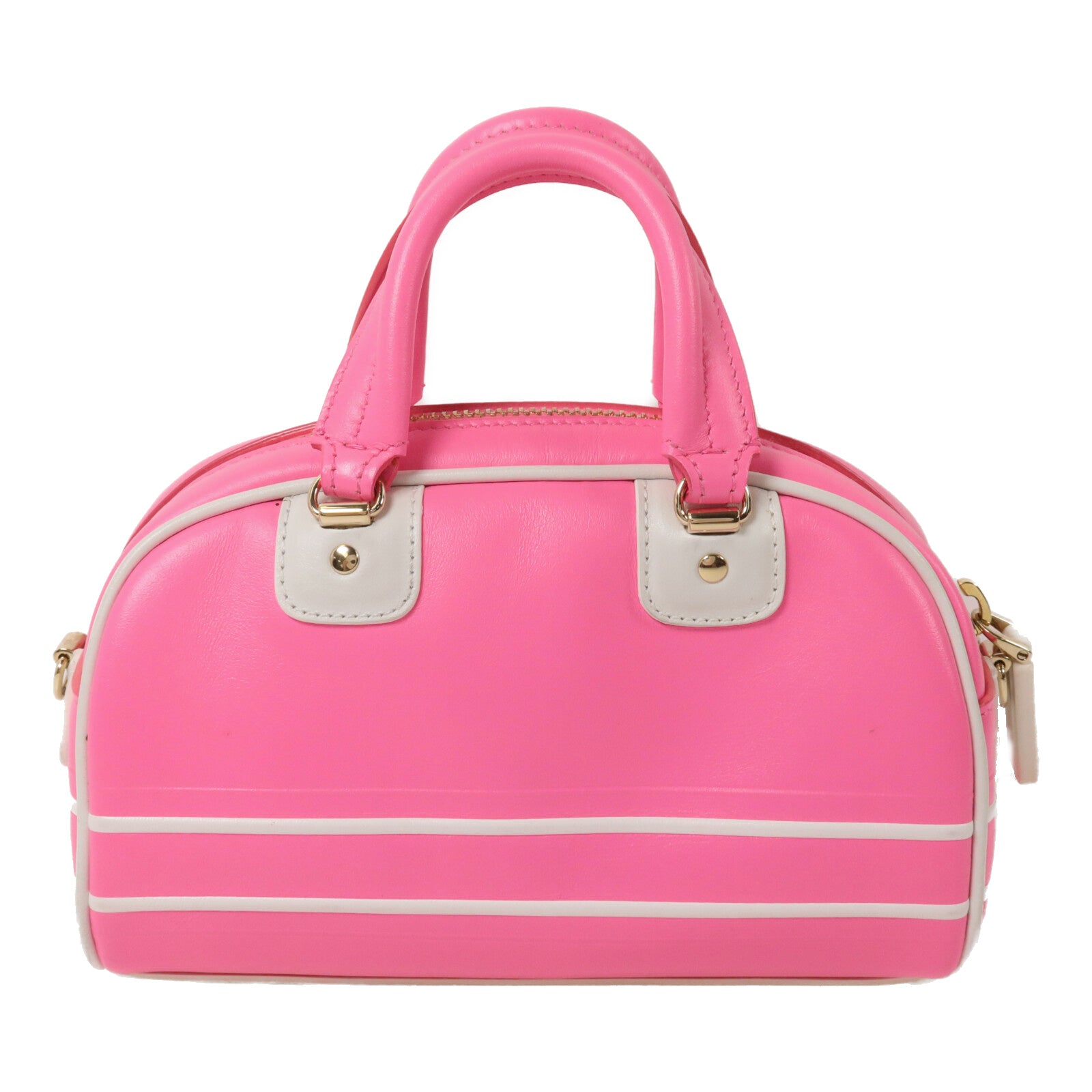 Dior 牛皮皮革/Rubber Micro Vibe Zip Bowling手挽肩背兩用袋