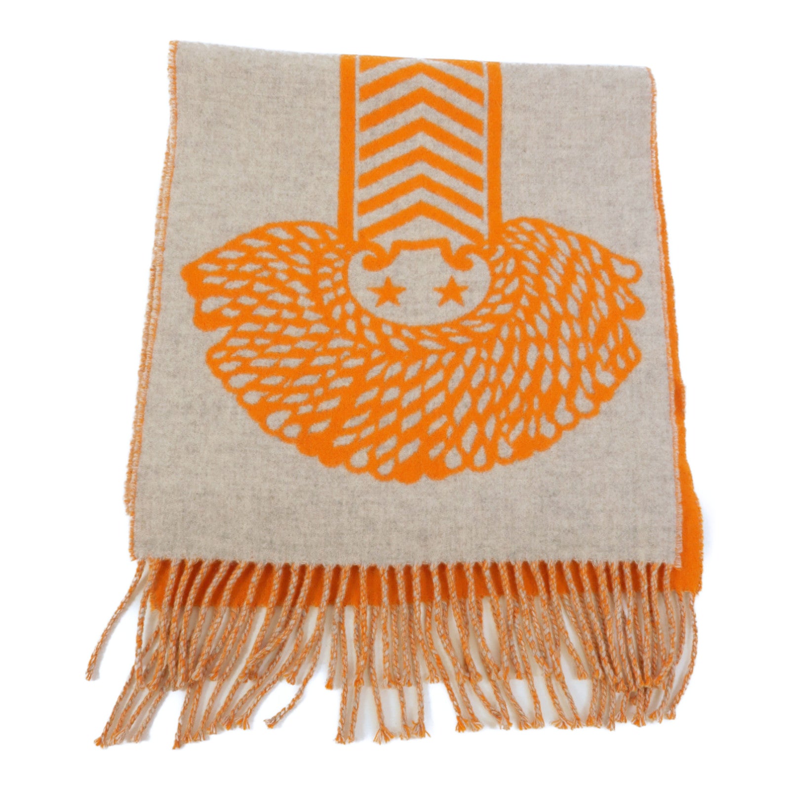 HERMES 羊絨Casaque Double Epaulette圍巾