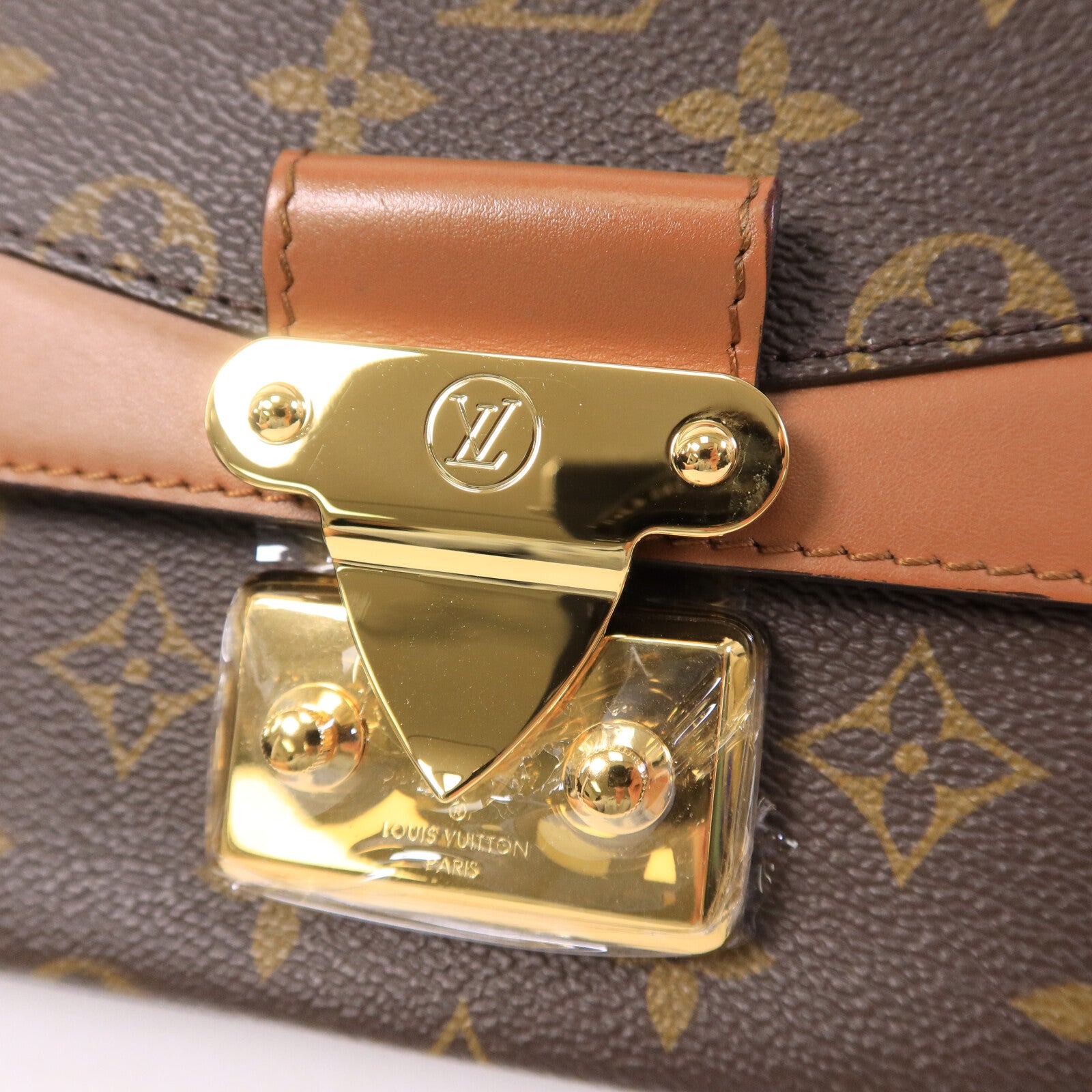 LOUIS VUITTON Monogram Marceau金扣鏈帶肩背袋