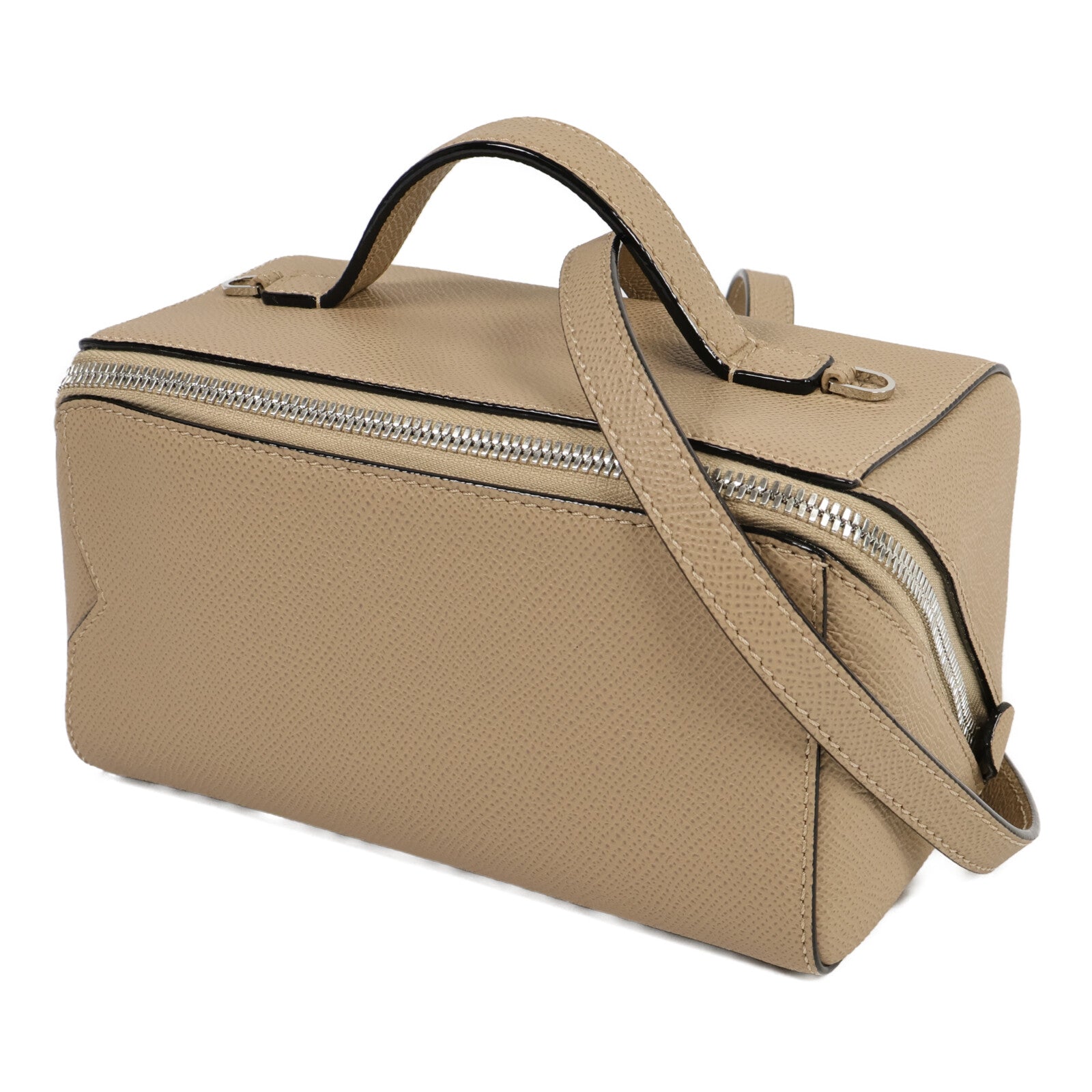 Valextra 牛皮皮革Valextra V-Line Crossbody手挽肩背兩用袋