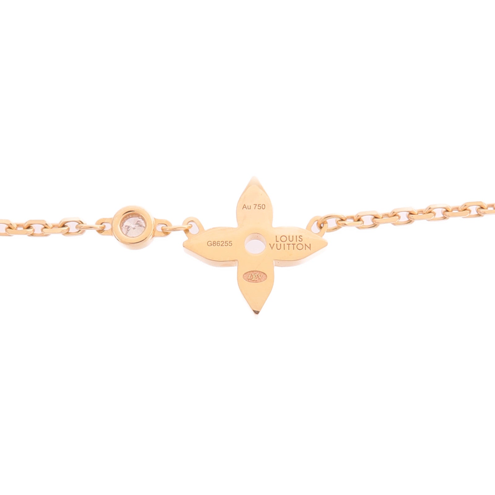 LOUIS VUITTON 18K玫瑰金Idylle Blossom Pendant鑽石項鍊
