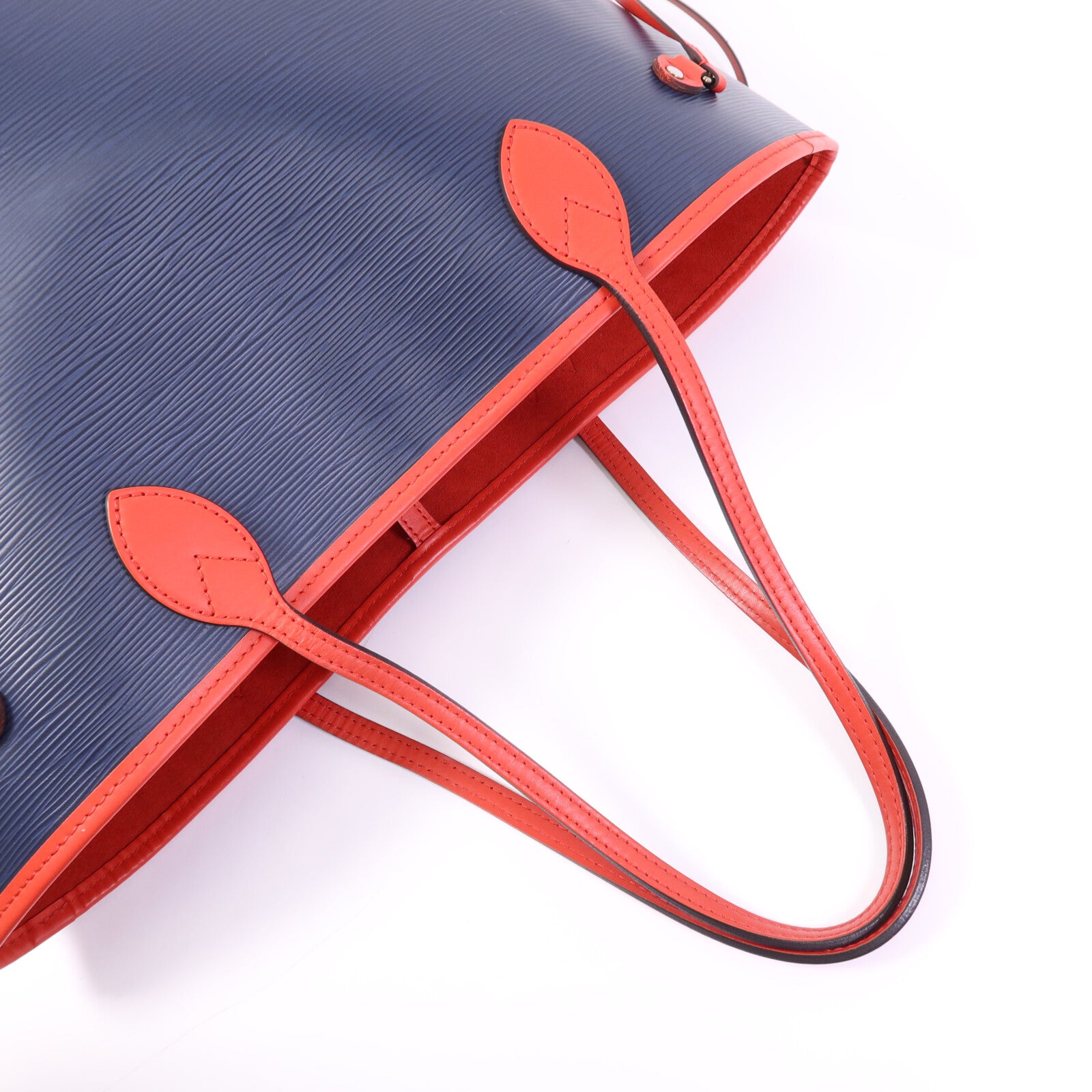 LOUIS VUITTON Epi Neverfull MM銀扣肩背袋