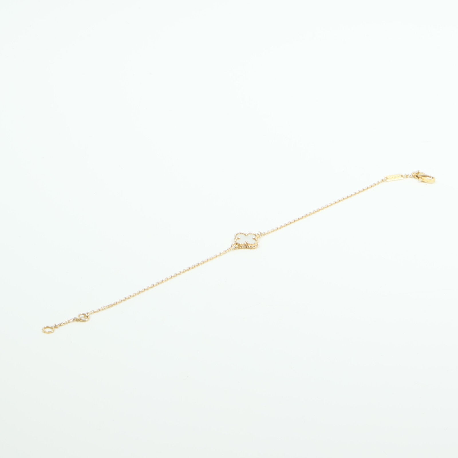 Van Cleef & Arpels 18K黃金Sweet Alhambra Bracelet珍珠母貝手鏈