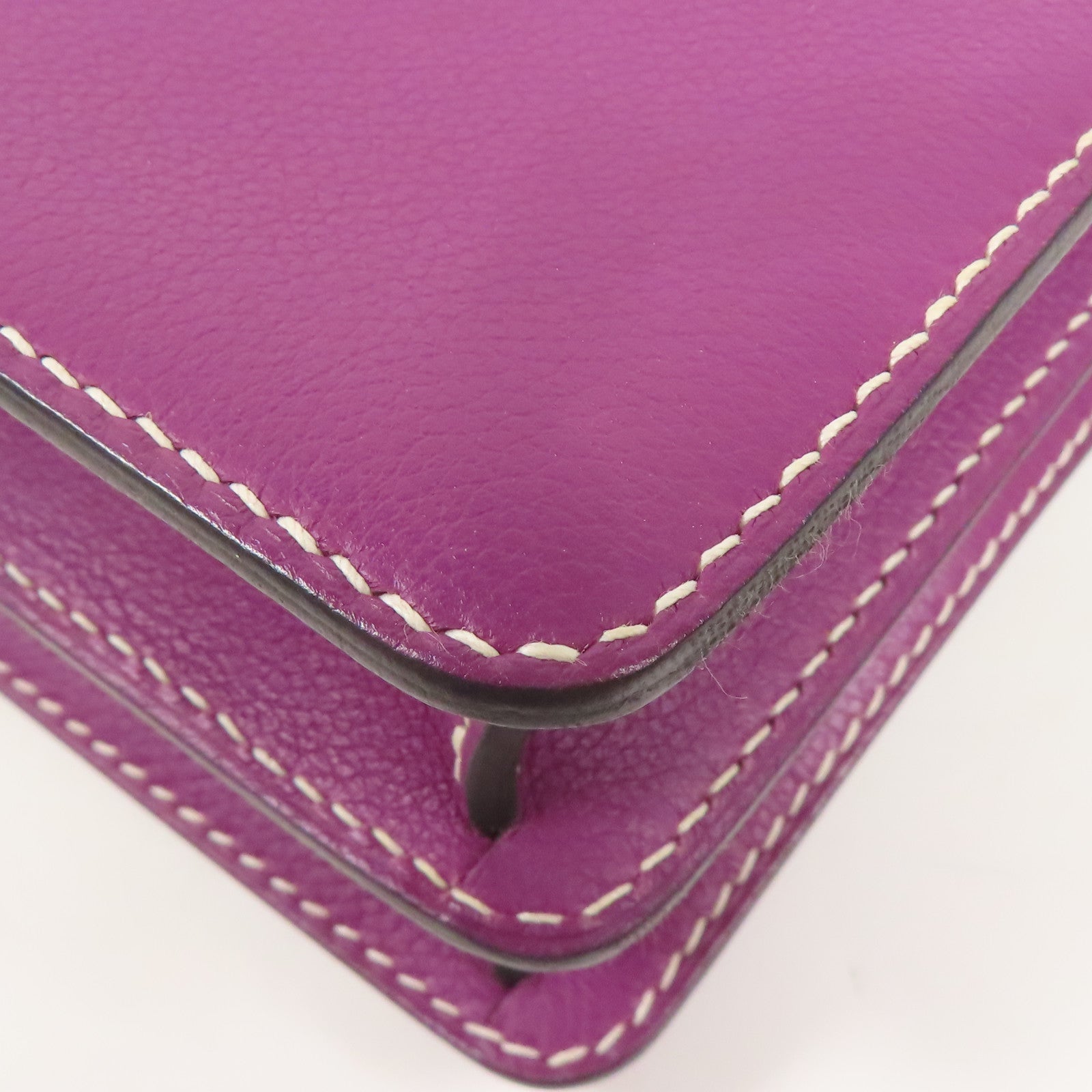 HERMES Evercolor皮革Roulis 23金扣肩背袋Anemone