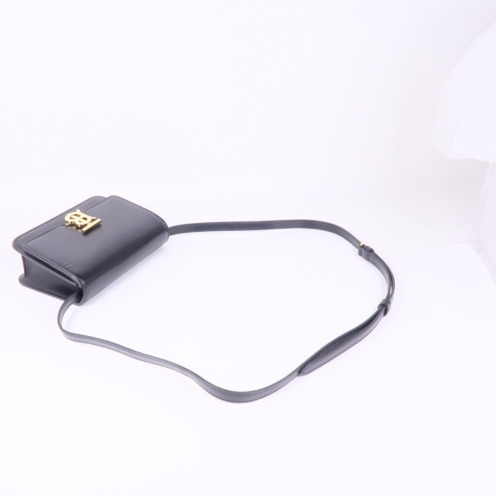BURBERRY 牛皮皮革Mini TB Bag金扣肩背袋