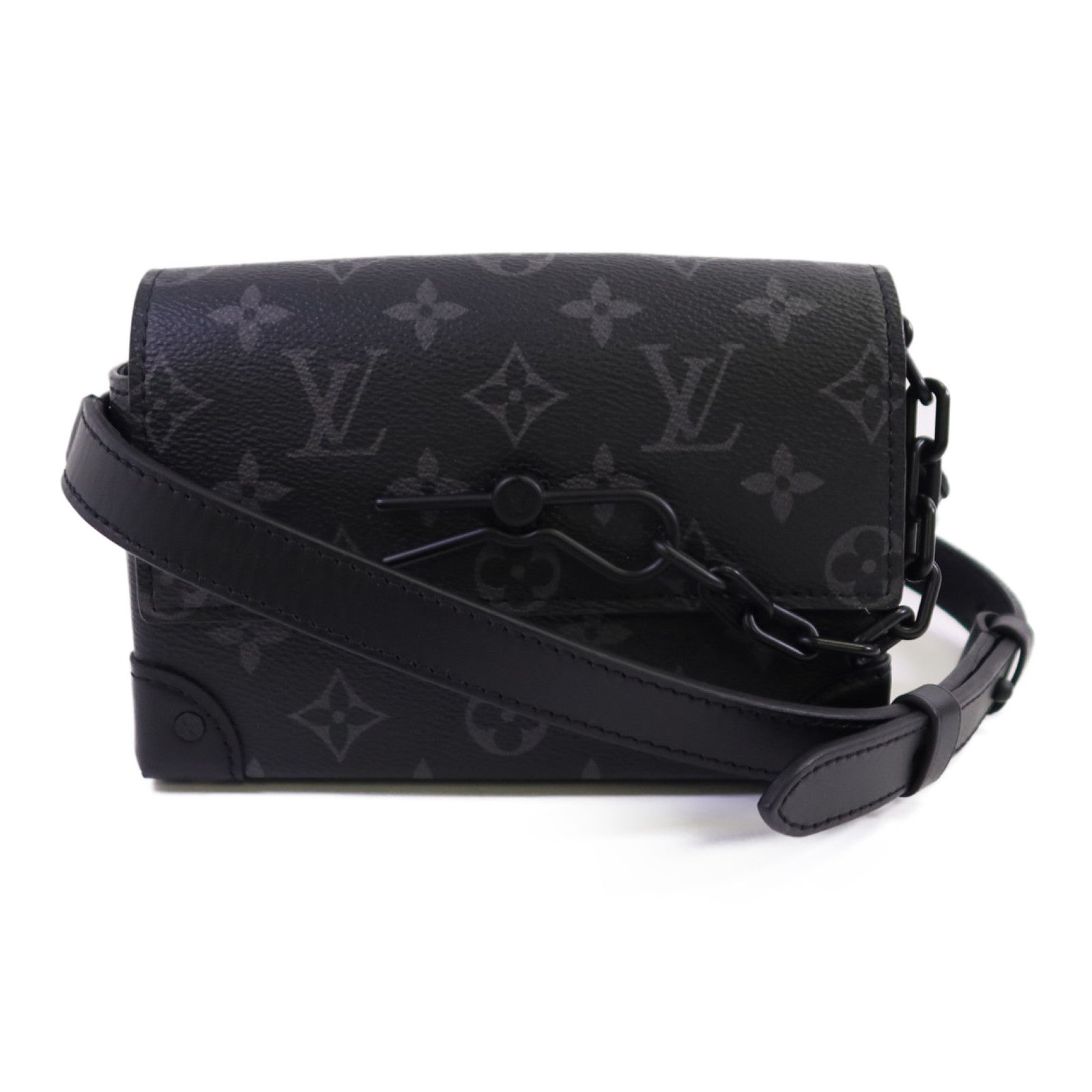 LOUIS VUITTON Monogram Eclipse Steamer Wearable Wallet肩背袋