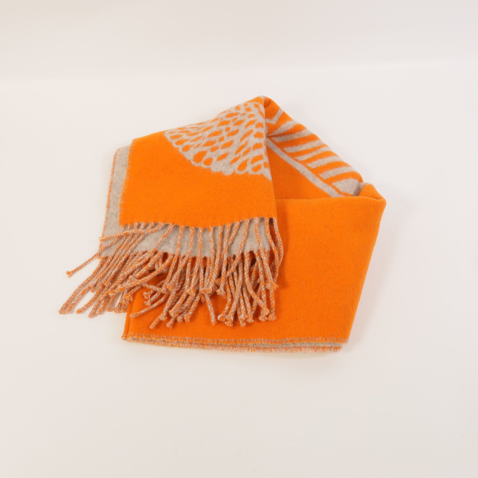 HERMES 羊絨Casaque Double Epaulette圍巾
