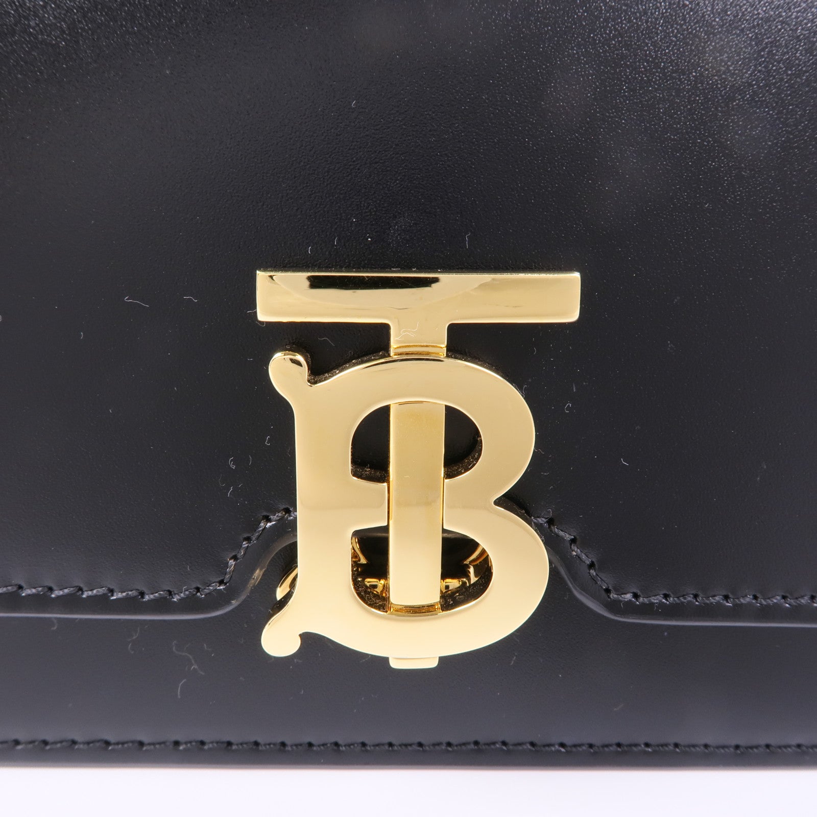 BURBERRY 牛皮皮革Mini TB Bag金扣肩背袋