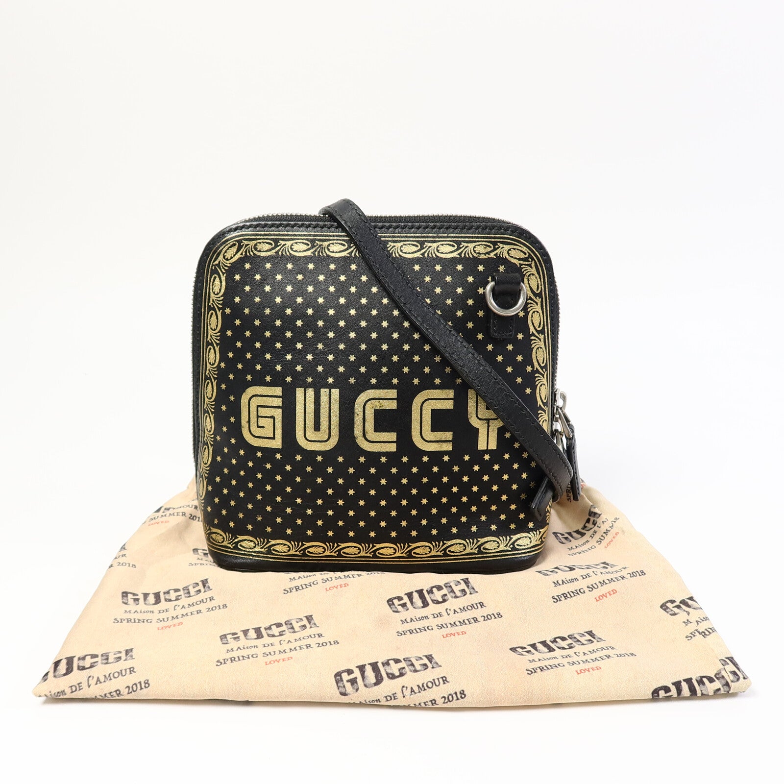 GUCCI 【激減優惠】牛皮皮革Sega Mini肩背袋