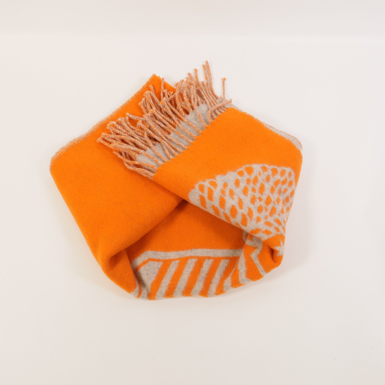 HERMES 羊絨Casaque Double Epaulette圍巾