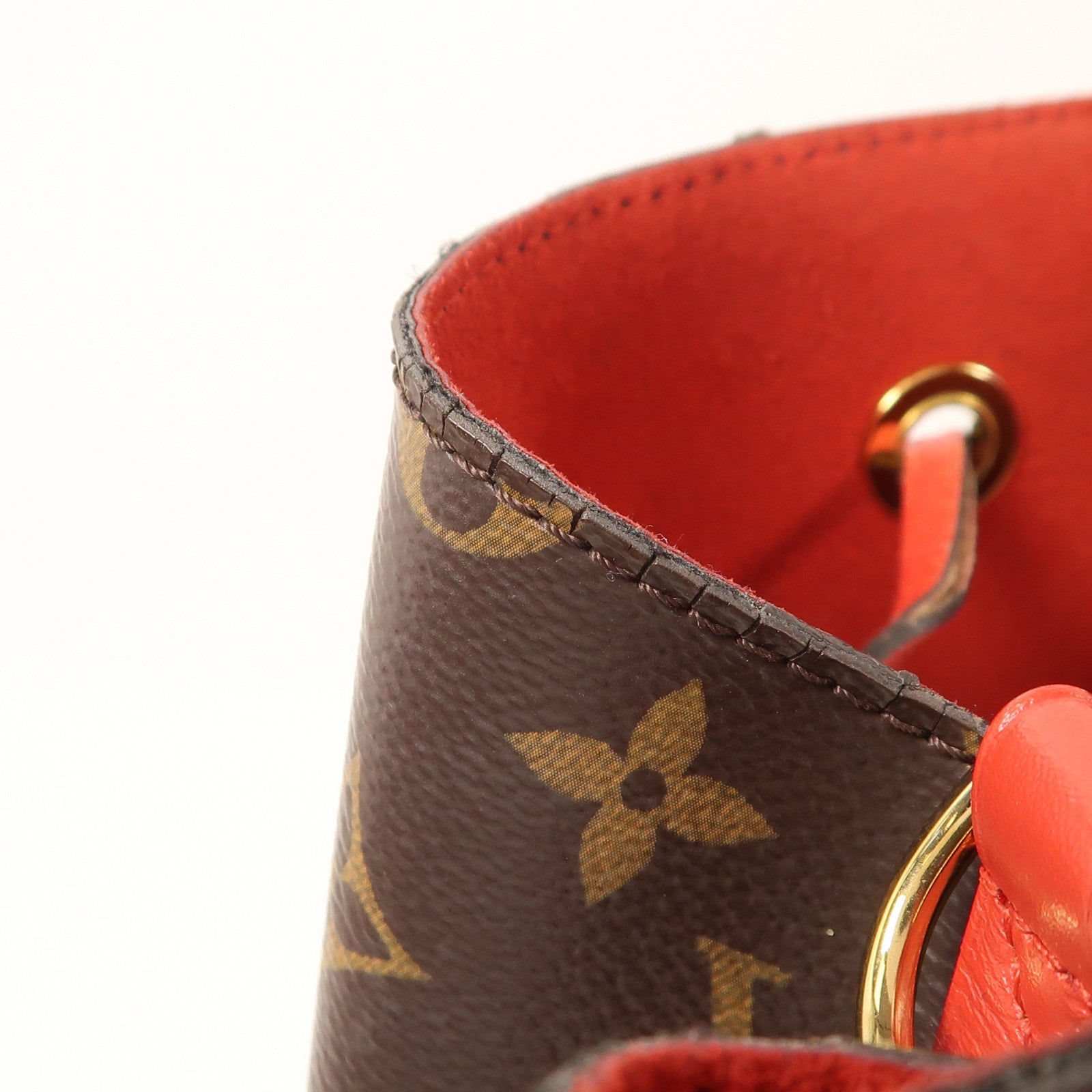 LOUIS VUITTON Monogram Neo Noe Bucket Bag金扣肩背袋Coquelicot