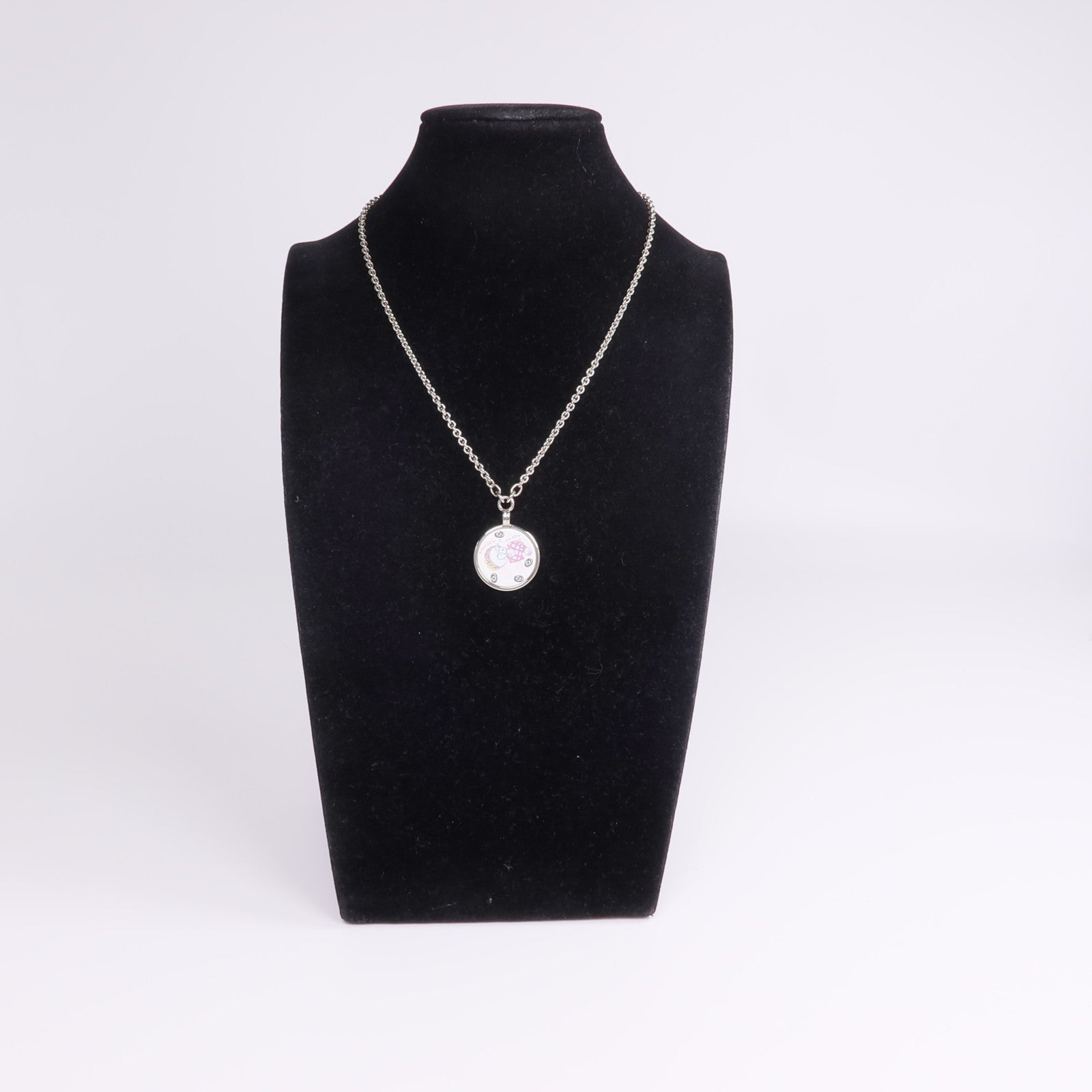 HERMES 金屬/琺瑯Medaille Funny Ice Cream Necklace項鍊