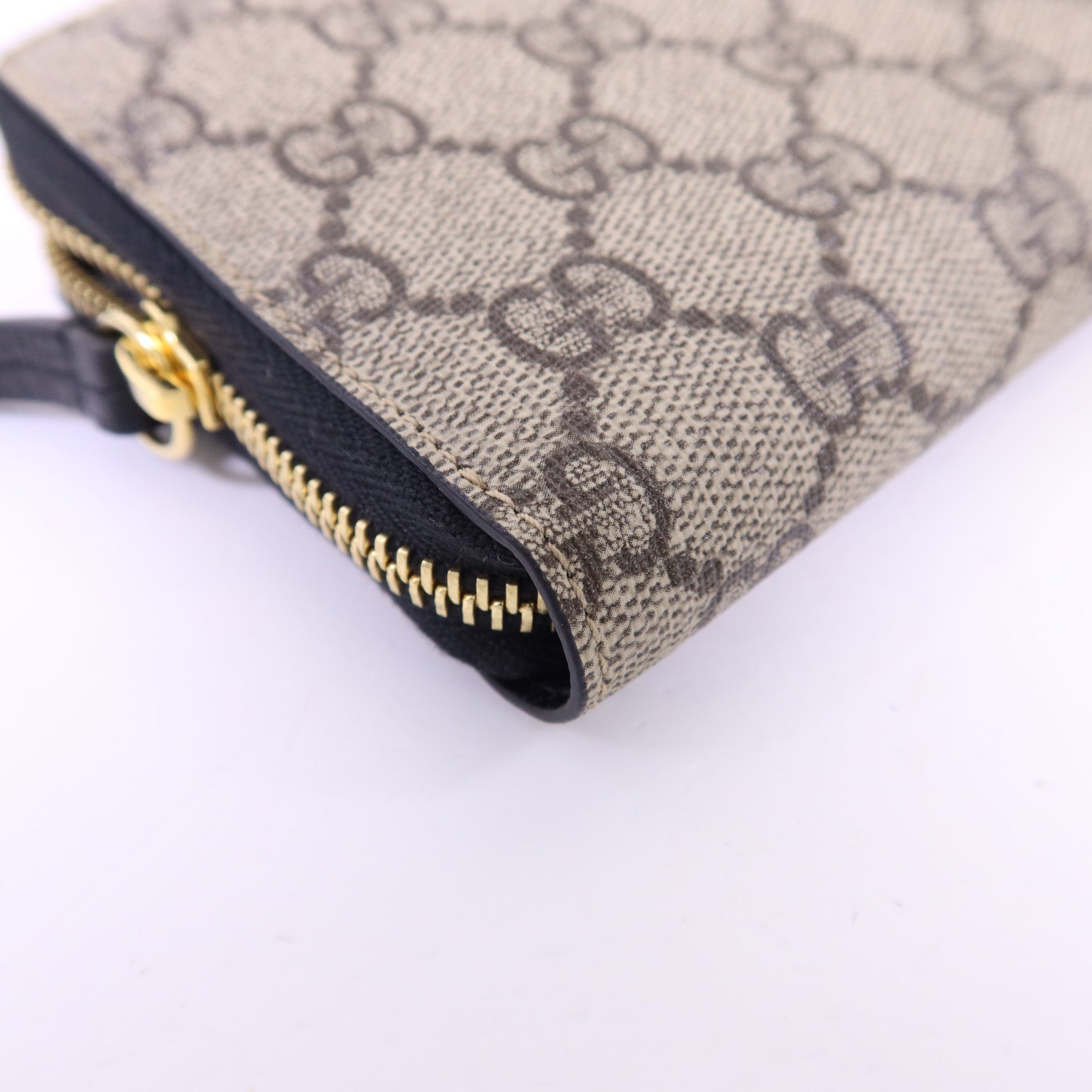 GUCCI 塗層帆布/牛皮皮革GG Marmont Long Wallet金扣長錢包