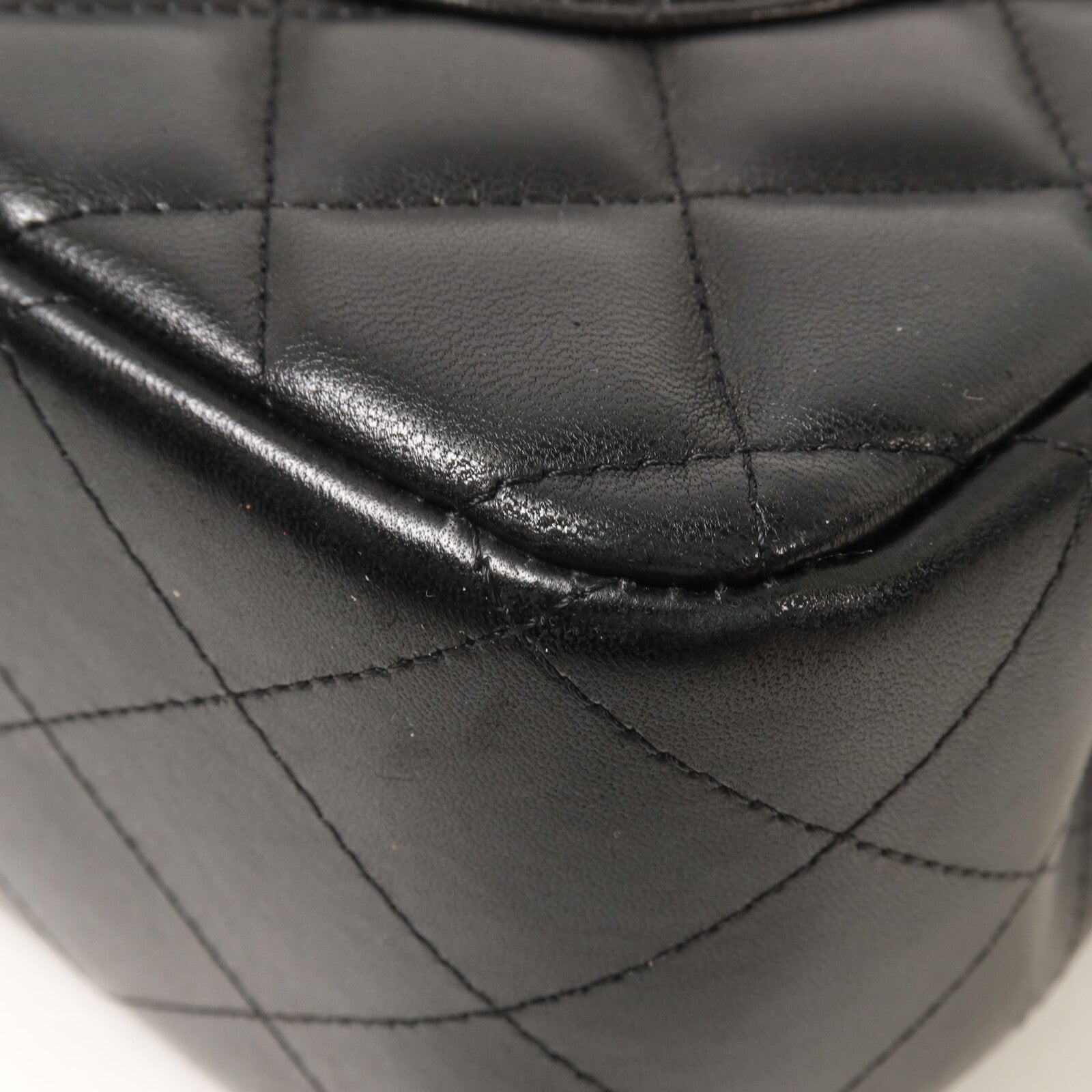 CHANEL 羊皮皮革Large Classic鏈帶肩背袋
