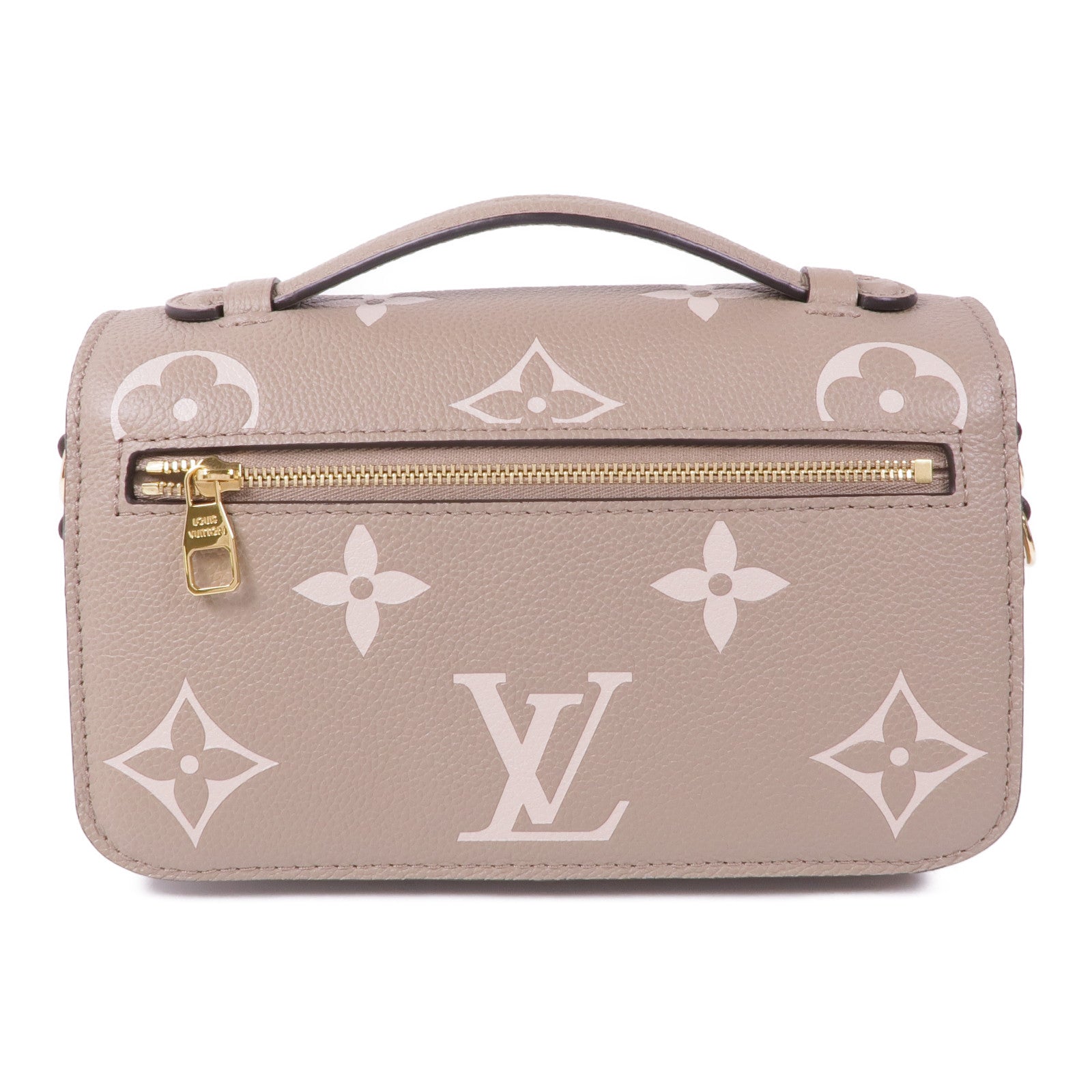 LOUIS VUITTON Monogram Empreinte Pochette Métis East West金扣手挽肩背兩用袋
