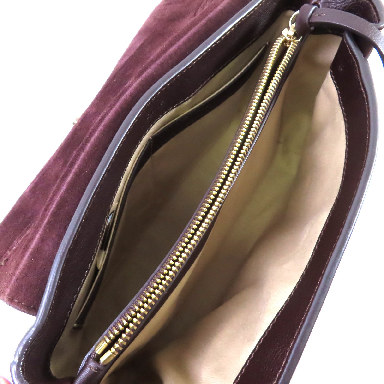 Chloe 牛皮皮革Faye Day 2Way Bag金扣手挽肩背兩用袋啡色