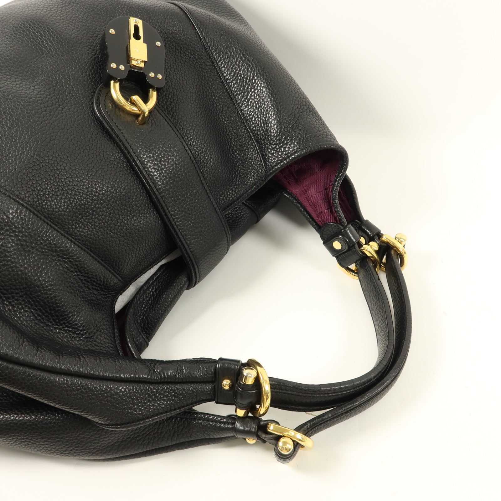LOEWE 牛皮皮革Calle Hobo Bag肩背袋