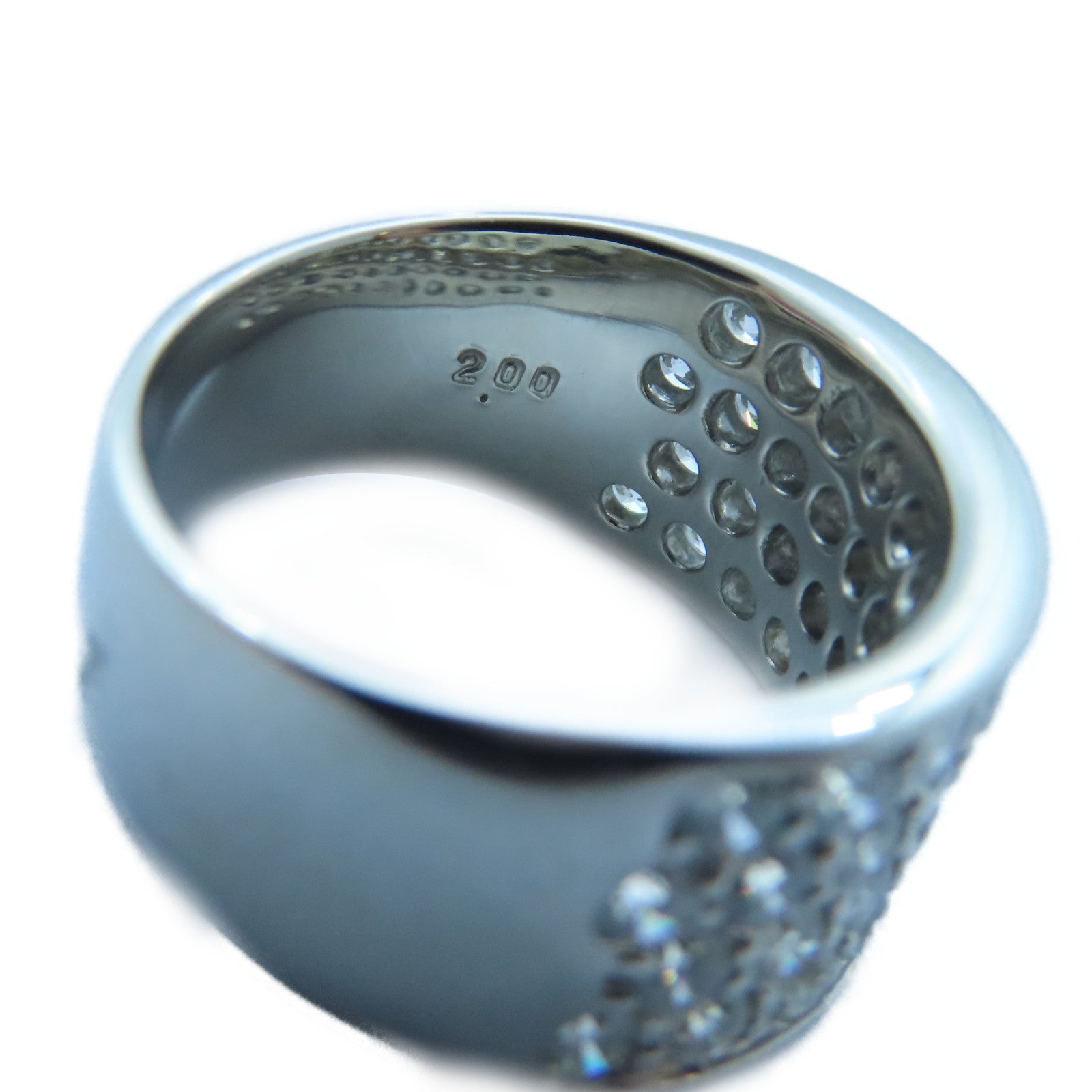 JEWELRY PT900白金Diamond Ring 2.00ct鑽石戒指US#6.25