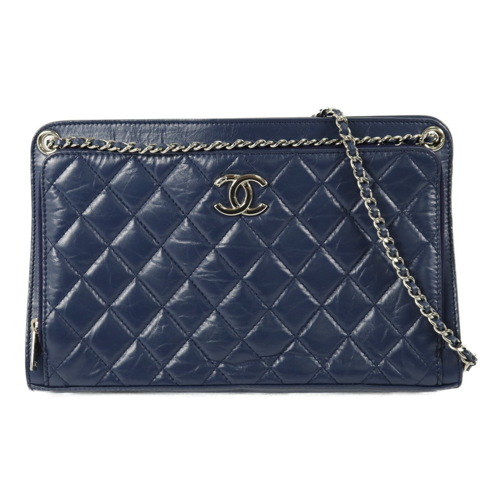 CHANEL 牛皮皮革Chain Shoulder Bag鏈帶肩背袋