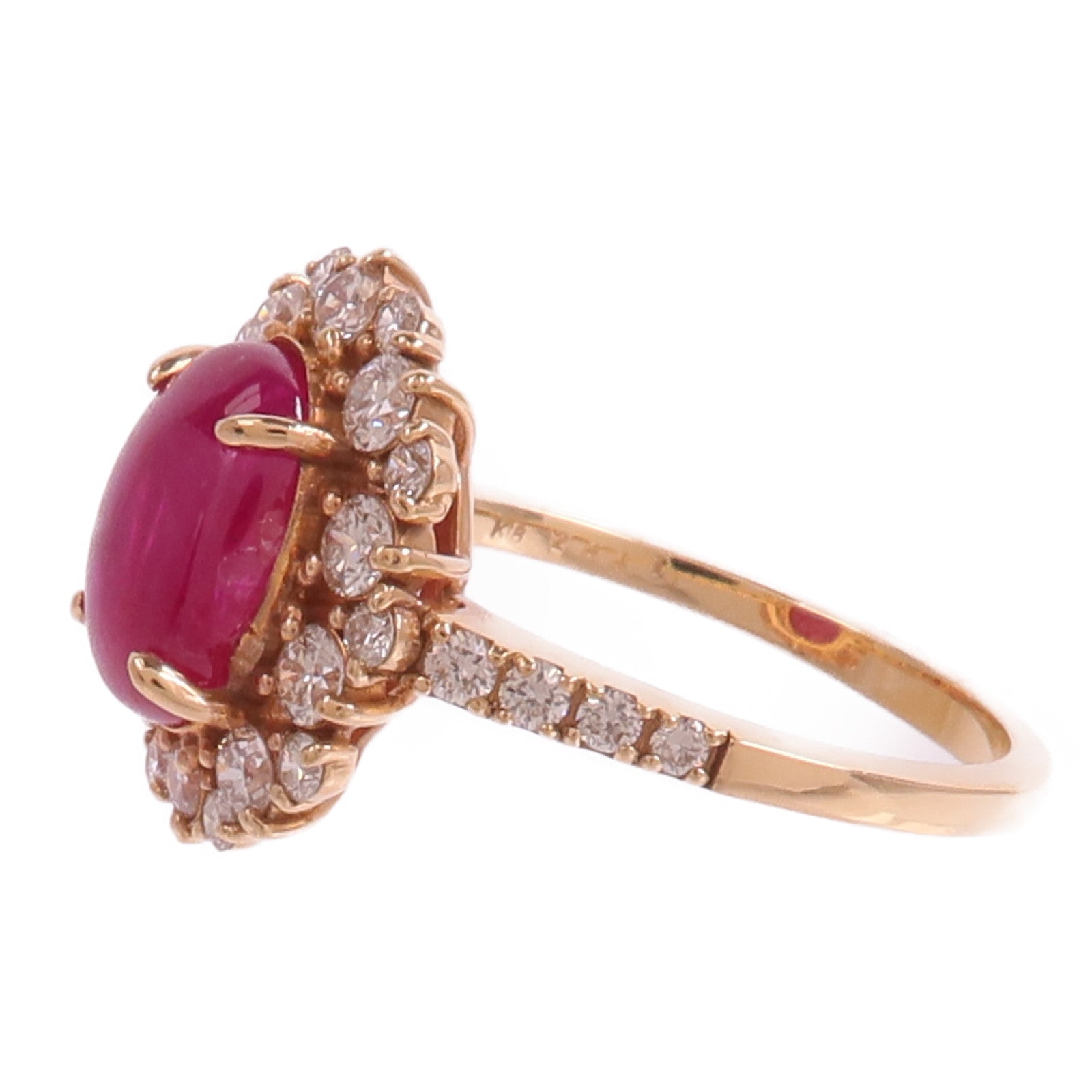 JEWELRY 18K玫瑰金Ruby Diamond Ring紅寶石/鑽石戒指